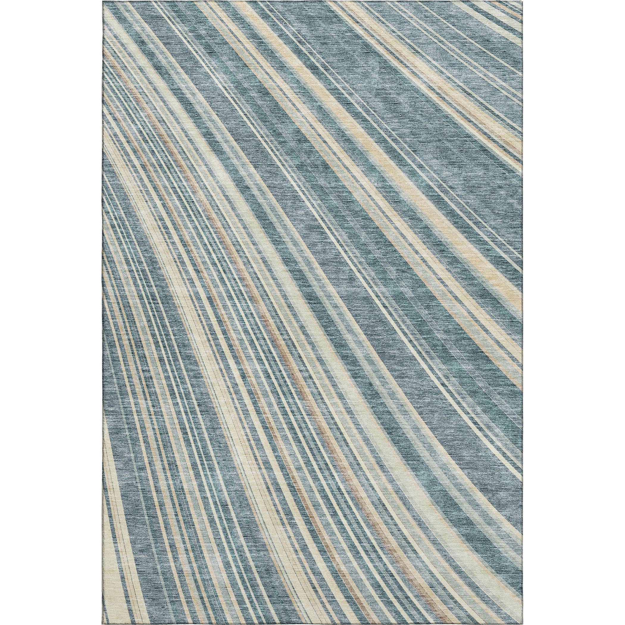 Chiang Mai Machine Washable Transitional Sky Blue Rug 2'6" x 3'10" #shape_Rectangle
