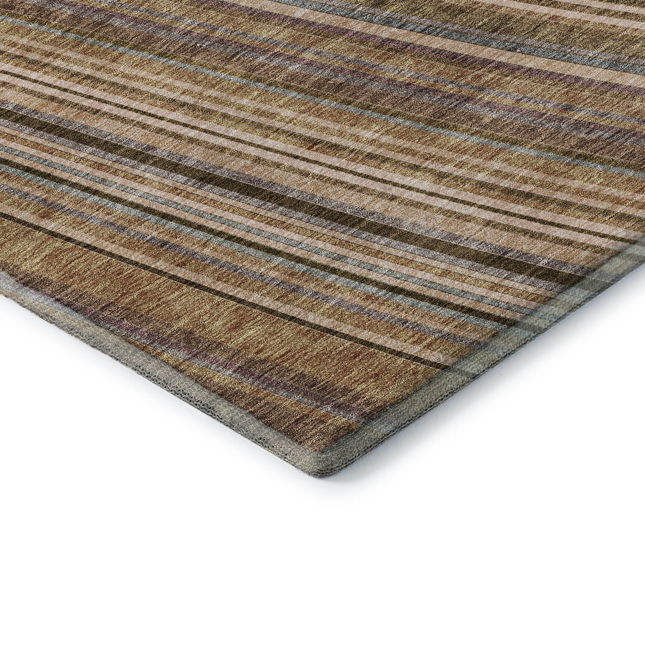 Chiang Mai Machine Washable Transitional Taupe Brown Rug 1'8" x 2'6" #shape_Rectangle