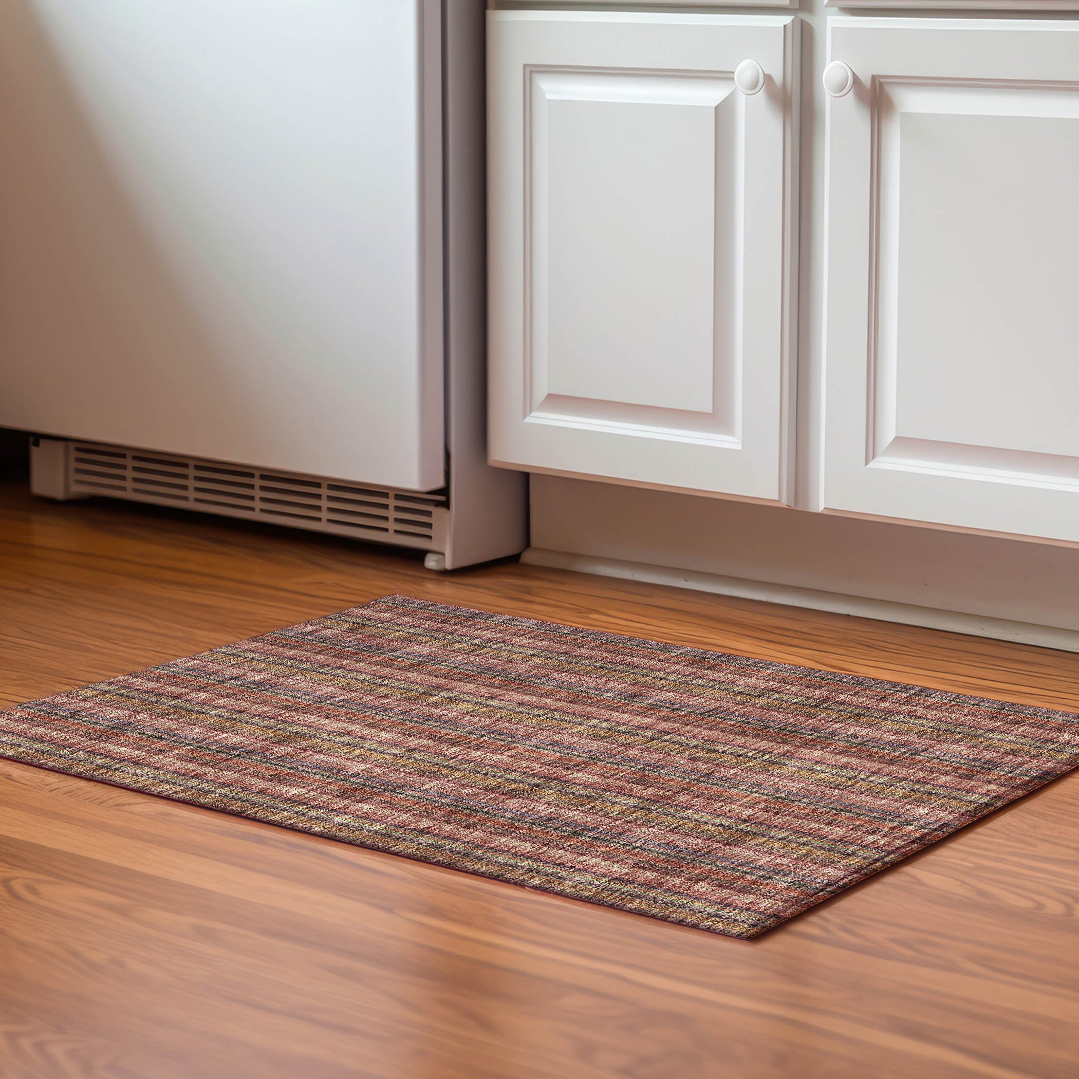 Ghent Machine Washable Transitional Blush Pink Rug 1'8" x 2'6" #shape_Rectangle