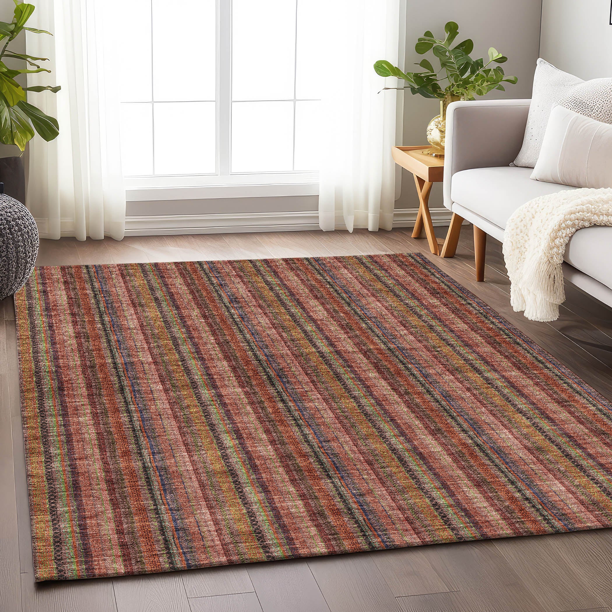 Ghent Machine Washable Transitional Blush Pink Rug 2'6" x 3'10" #shape_Rectangle
