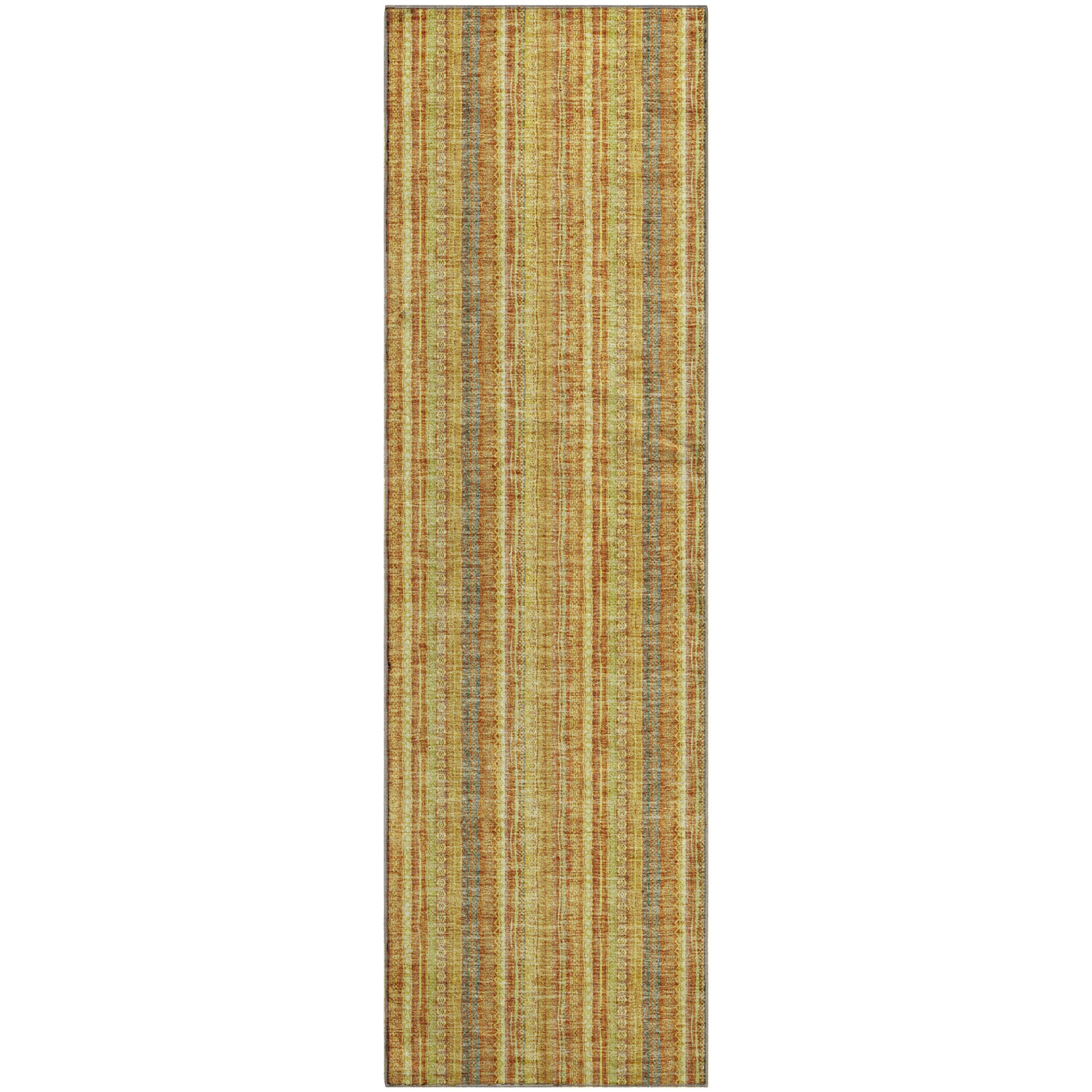 Ghent Machine Washable Transitional Honey Gold Rug 2'3" x 7'6" #shape_Runner