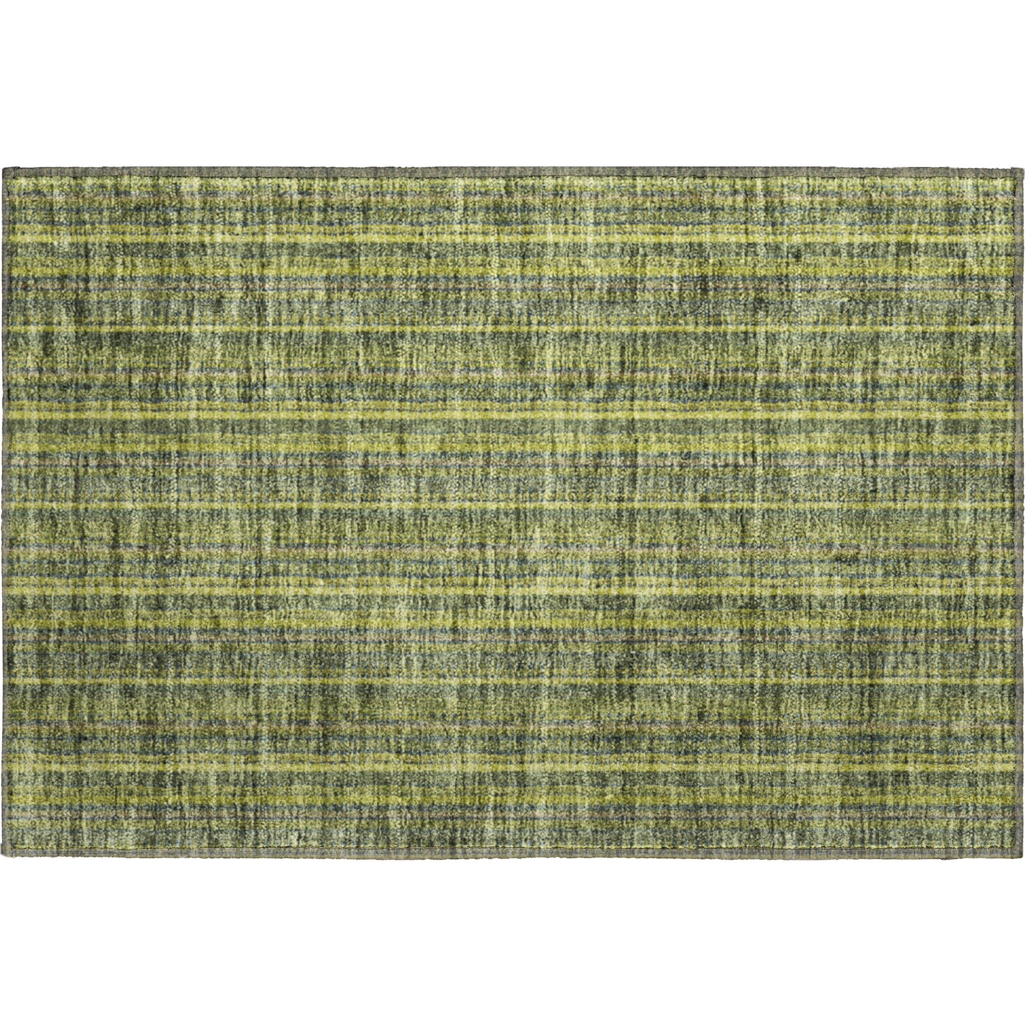 Ghent Machine Washable Transitional Olive Green Rug 1'8" x 2'6" #shape_Rectangle
