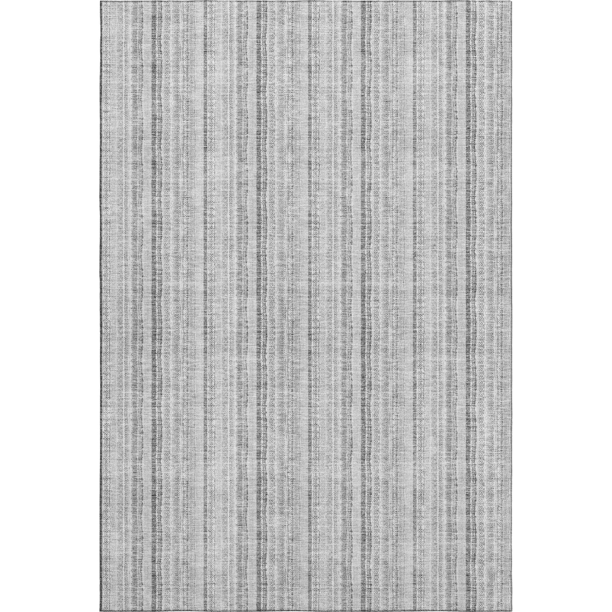 Ghent Machine Washable Transitional Silver Gray Rug 2'6" x 3'10" #shape_Rectangle