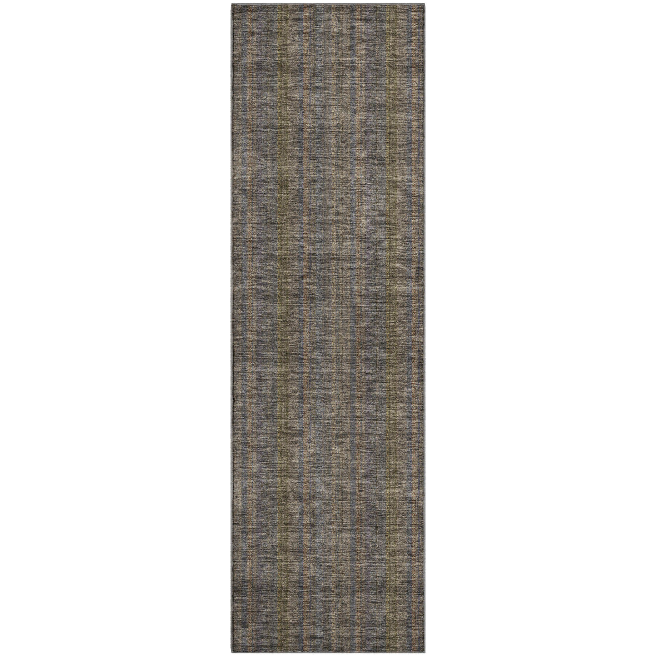 Ghent Machine Washable Transitional Taupe Brown Rug 2'3" x 7'6" #shape_Runner