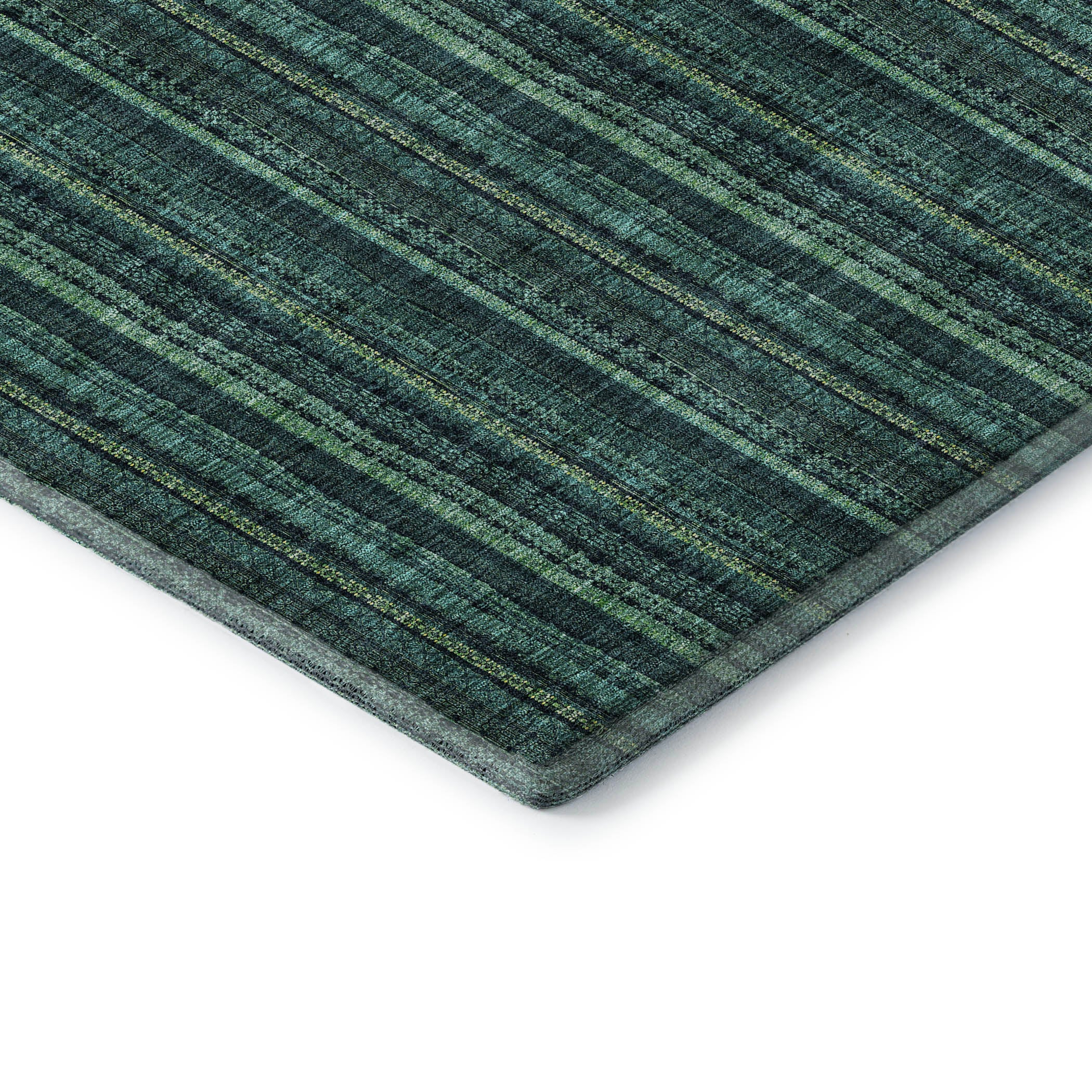 Ghent Machine Washable Transitional Teal Rug 1'8" x 2'6" #shape_Rectangle