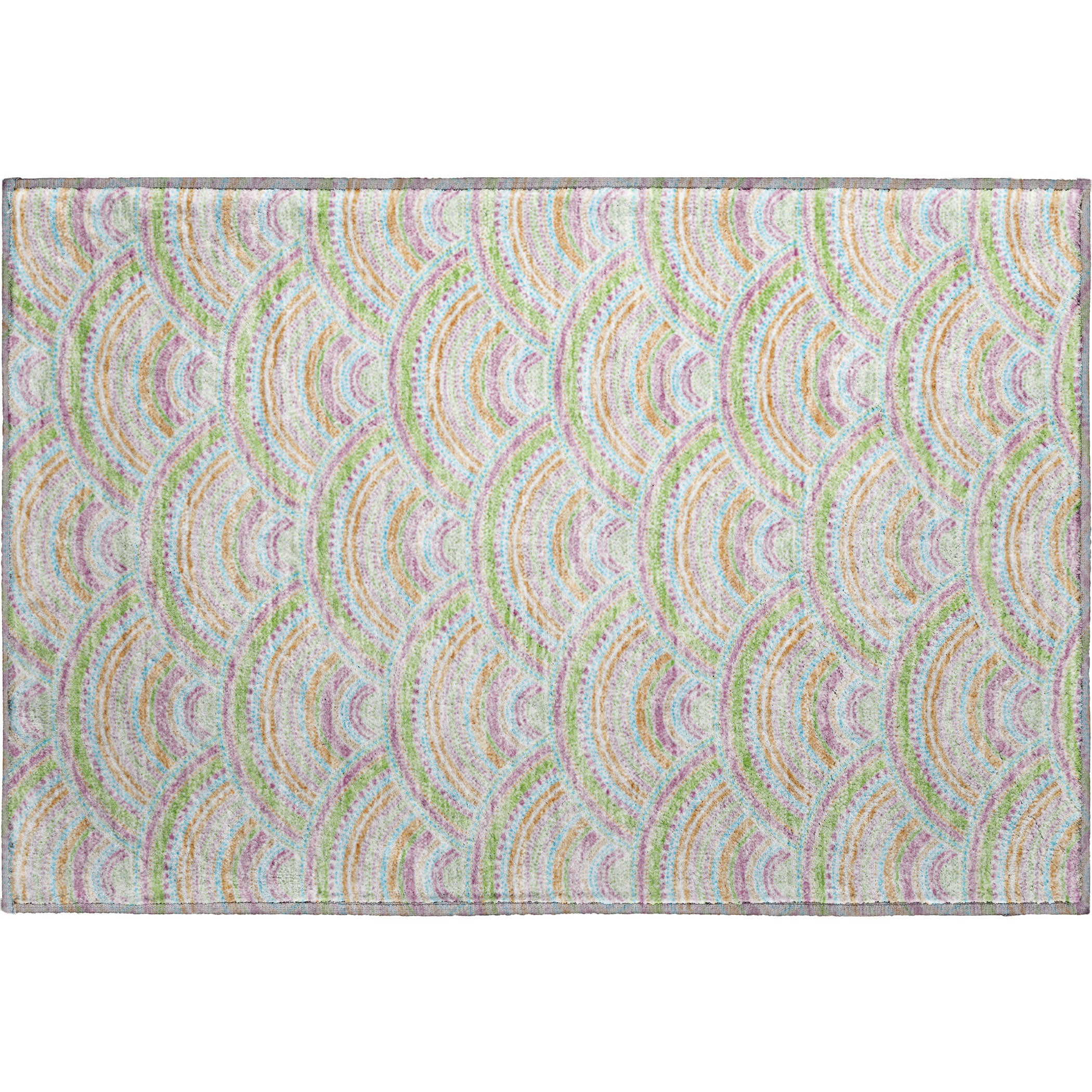 Nairobi Machine Washable Transitional Pearl Ivory Rug 1'8" x 2'6" #shape_Rectangle