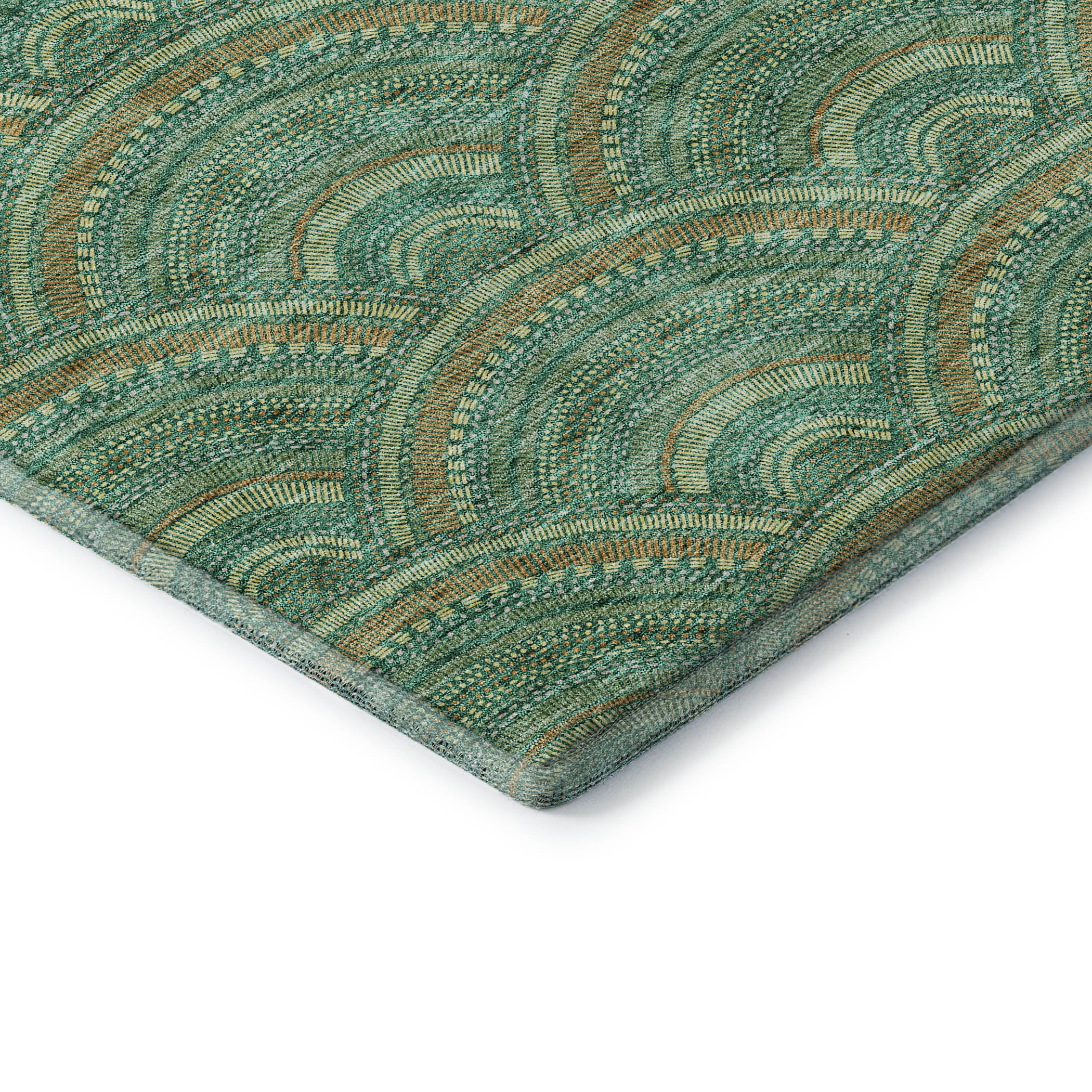 Nairobi Machine Washable Transitional Sage Green Rug 1'8" x 2'6" #shape_Rectangle