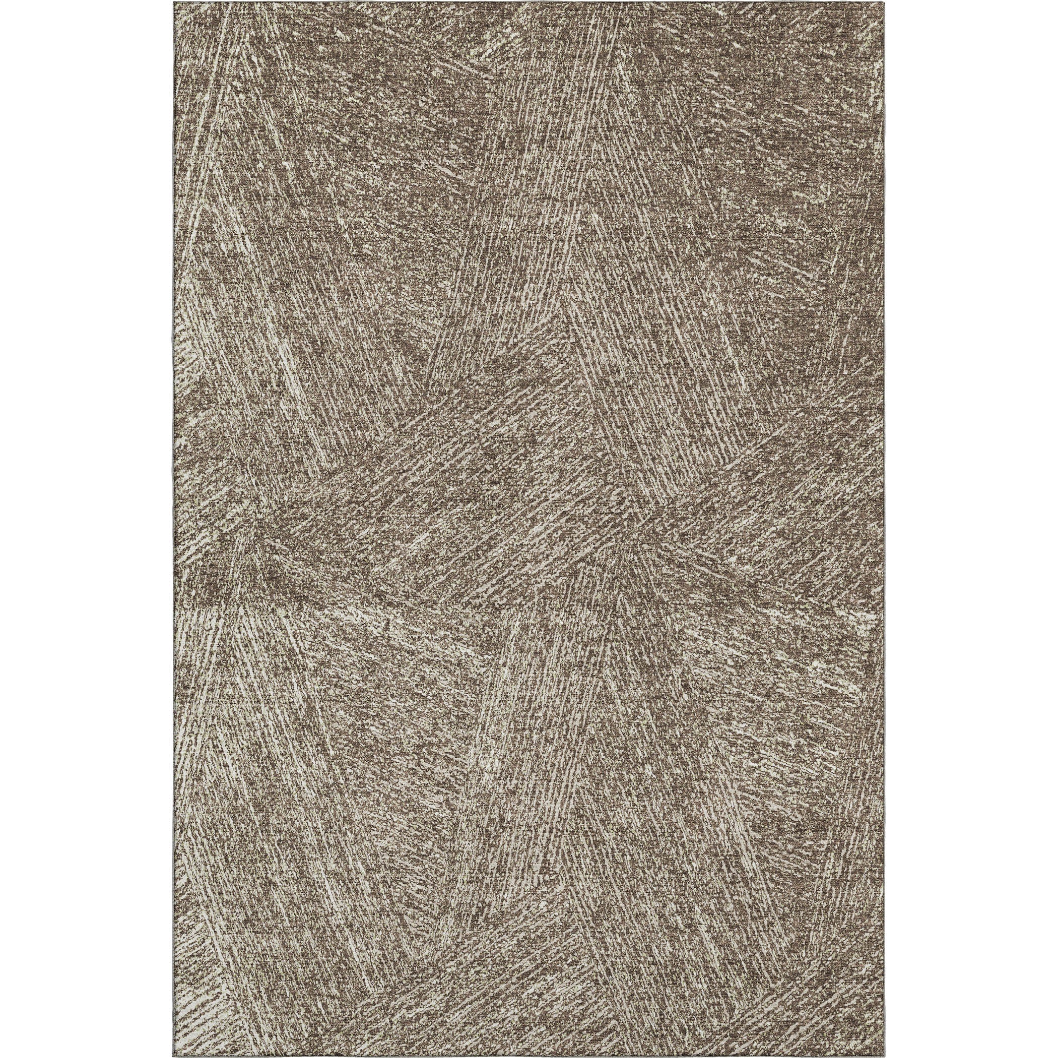 Lisbon Machine Washable Transitional Chocolate Brown Rug 2'6" x 3'10" #shape_Rectangle