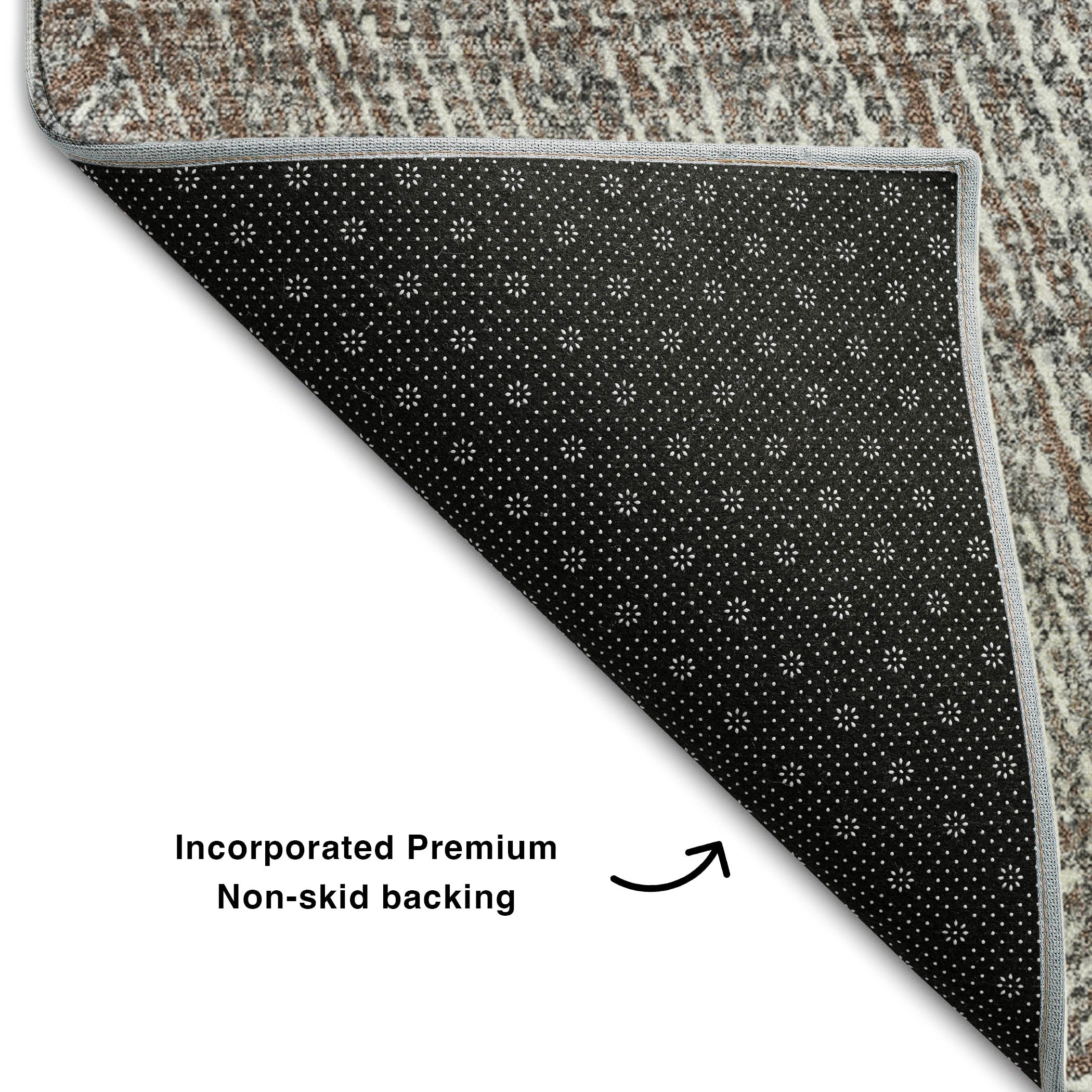 Lisbon Machine Washable Transitional Gray Rug 1'8" x 2'6" #shape_Rectangle