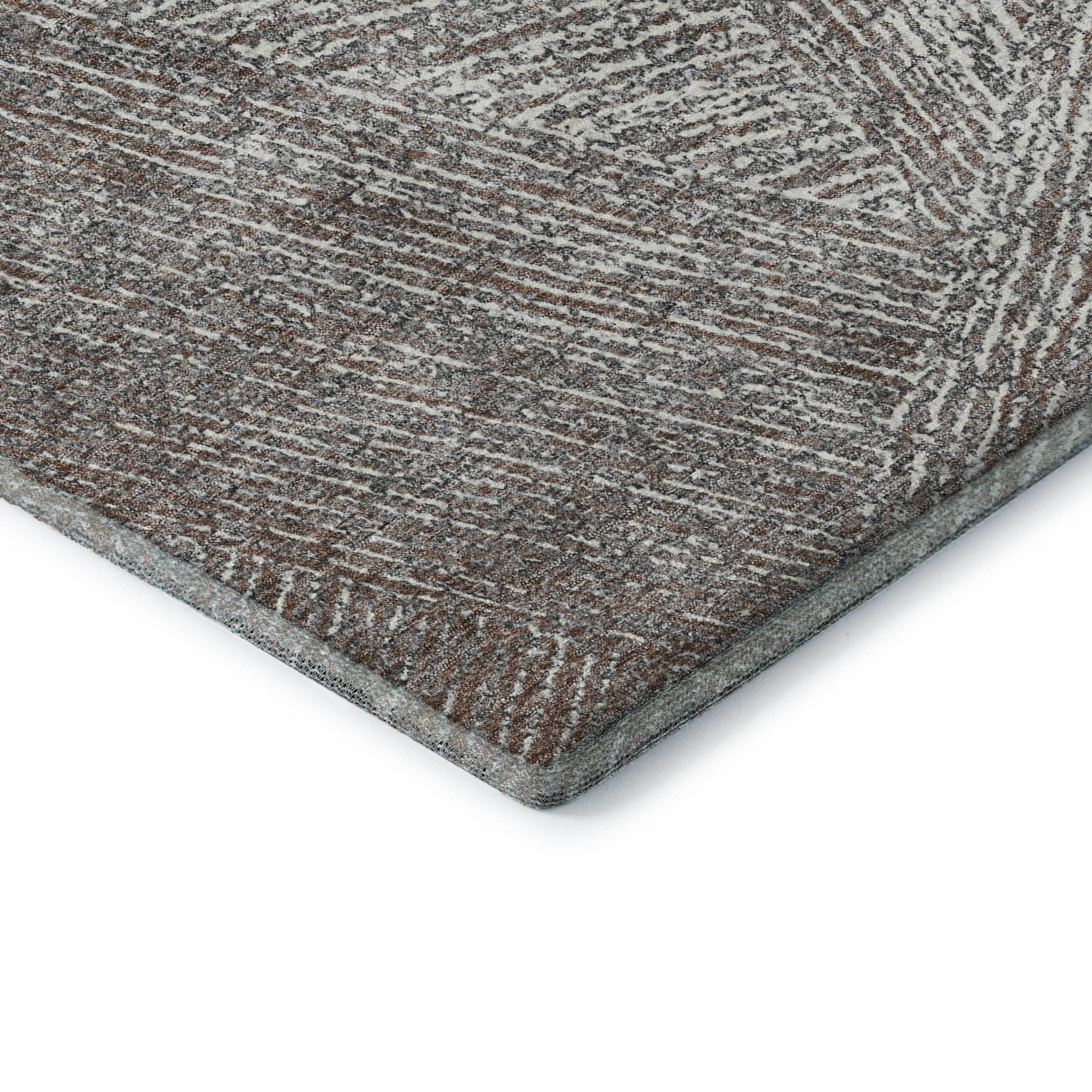 Lisbon Machine Washable Transitional Gray Rug 1'8" x 2'6" #shape_Rectangle