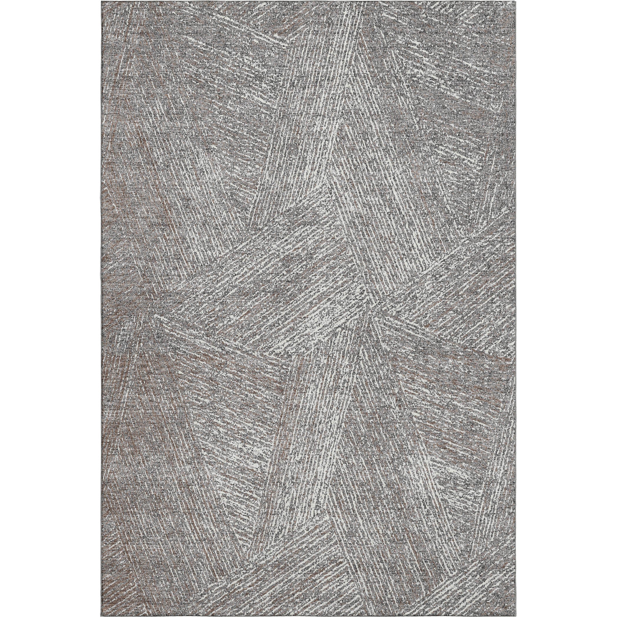 Lisbon Machine Washable Transitional Gray Rug 2'6" x 3'10" #shape_Rectangle