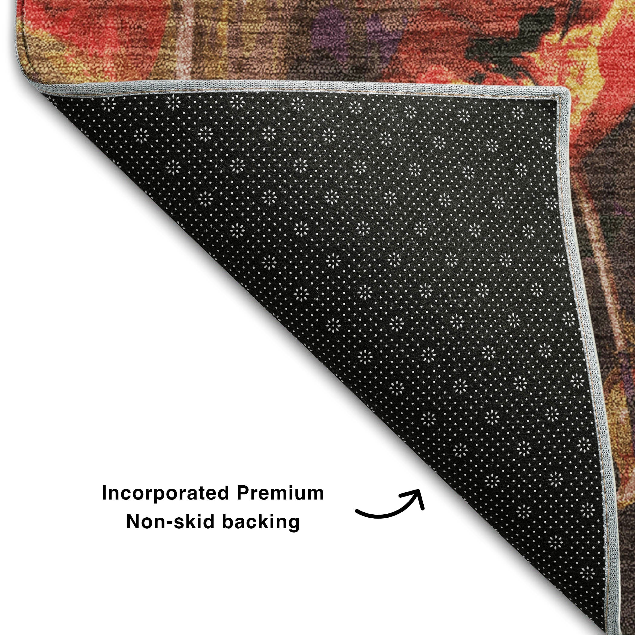 Lisbon Machine Washable Transitional Gold Rug 1'8" x 2'6" #shape_Rectangle