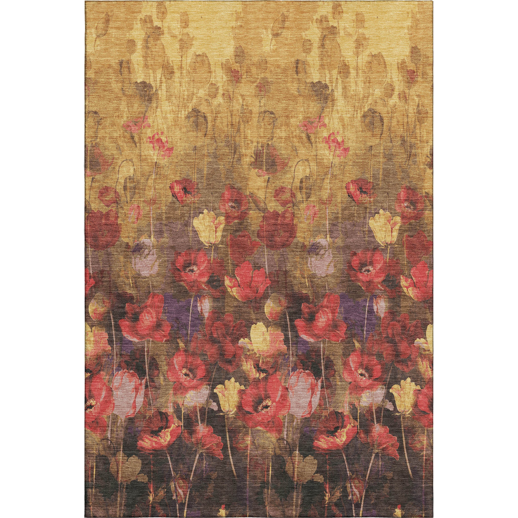 Lisbon Machine Washable Transitional Gold Rug 2'6" x 3'10" #shape_Rectangle