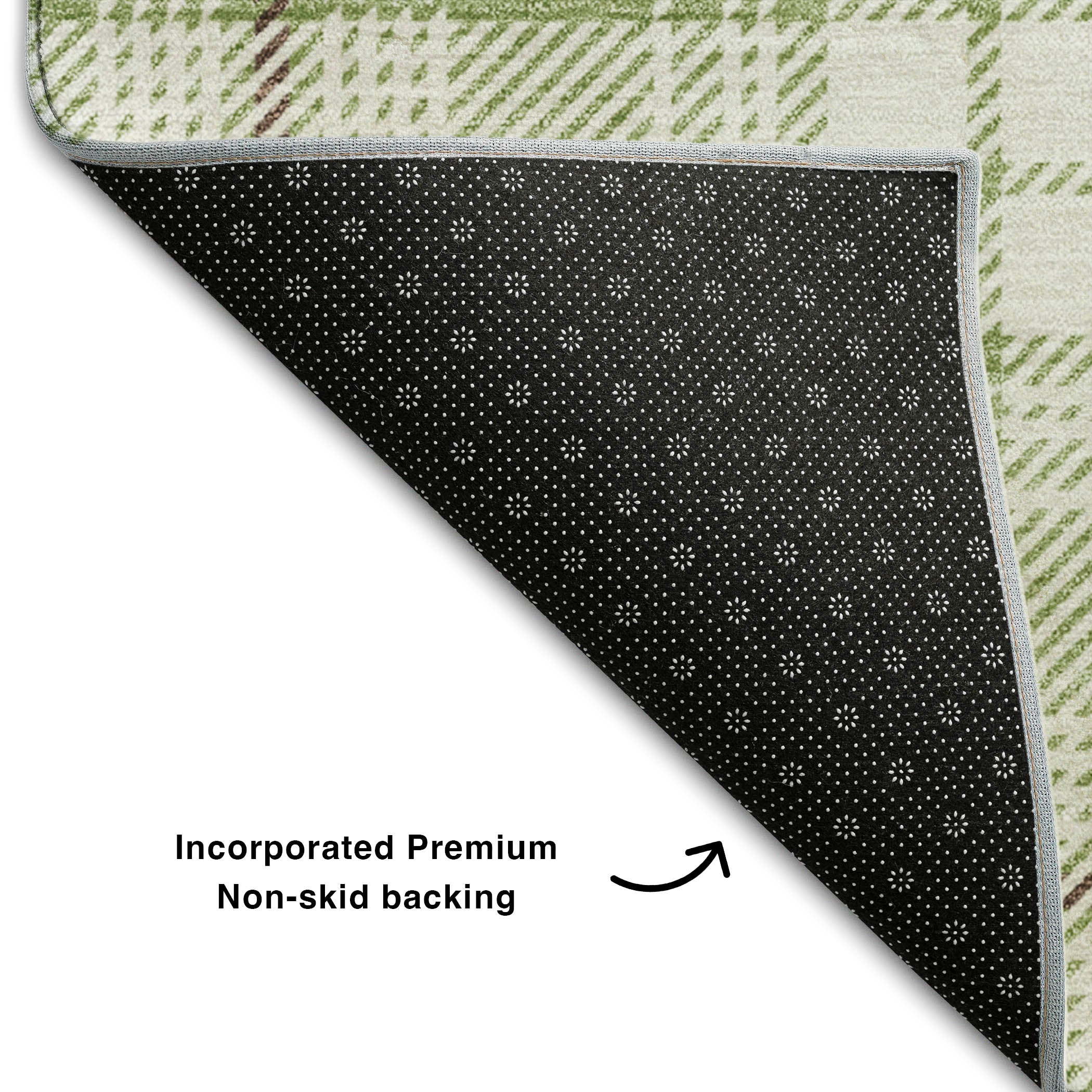 Budapest Machine Washable Transitional Aloe Green Rug 1'8" x 2'6" #shape_Rectangle