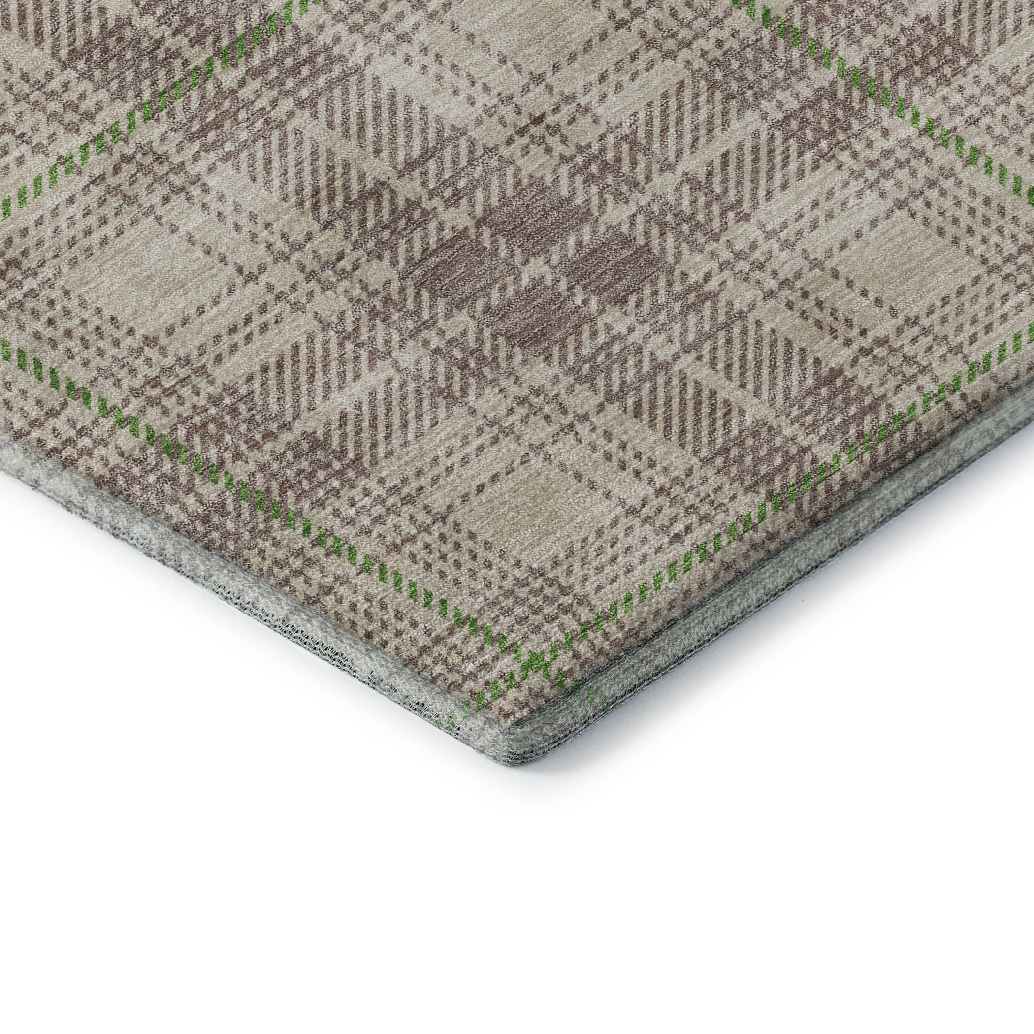 Budapest Machine Washable Transitional Beige Brown Rug 1'8" x 2'6" #shape_Rectangle