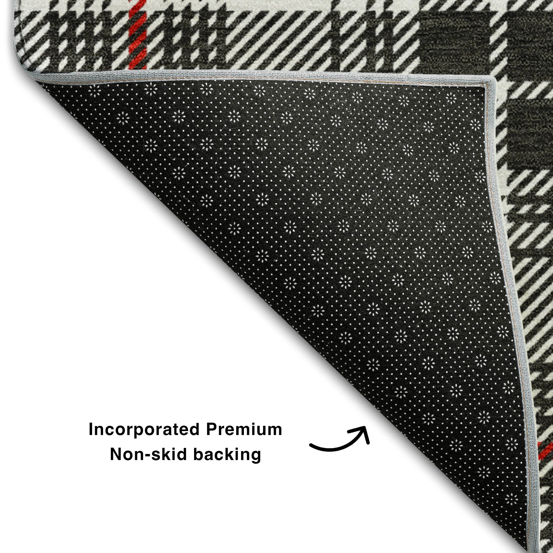 Budapest Machine Washable Transitional Black Rug 1'8" x 2'6" #shape_Rectangle