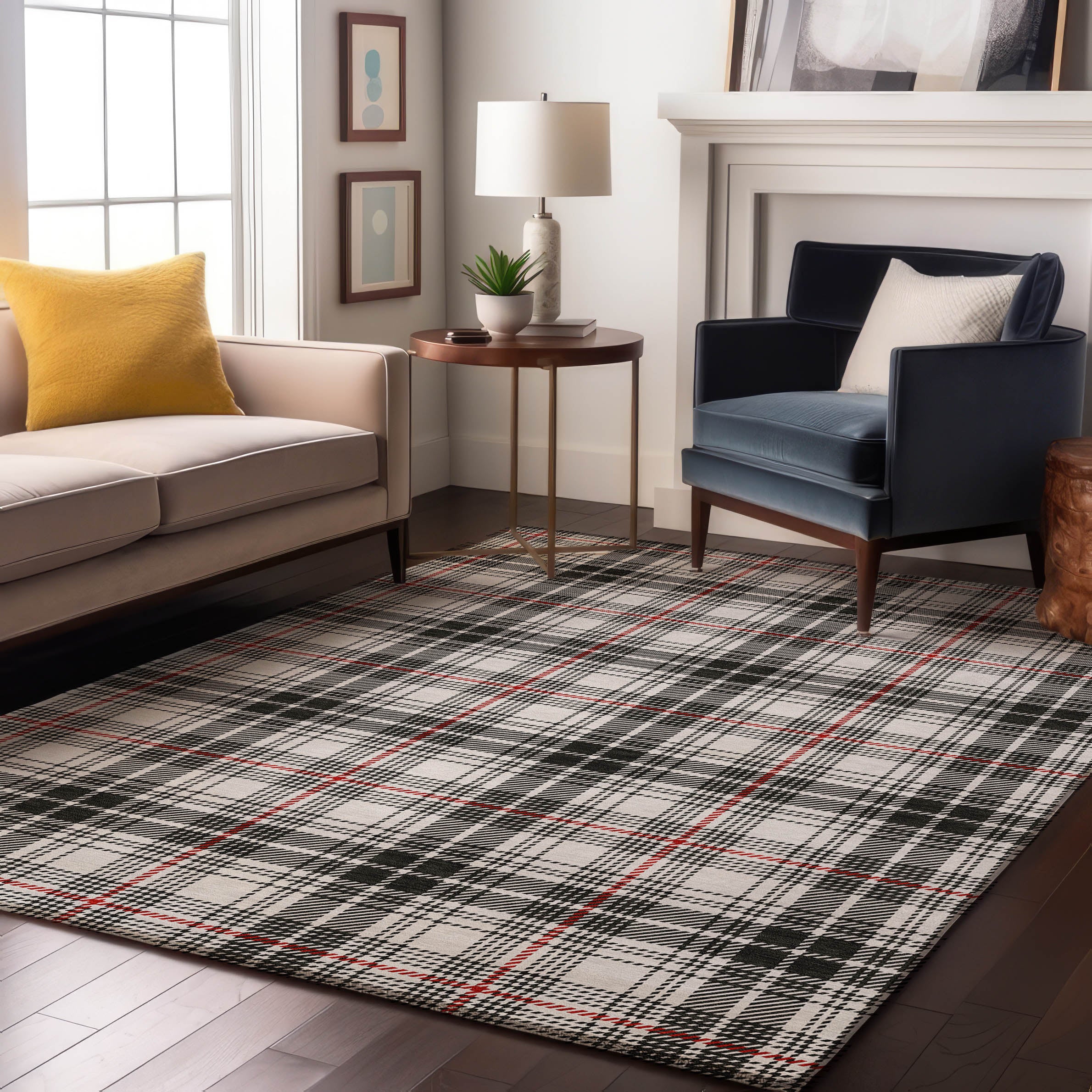 Budapest Machine Washable Transitional Black Rug 2'6" x 3'10" #shape_Rectangle