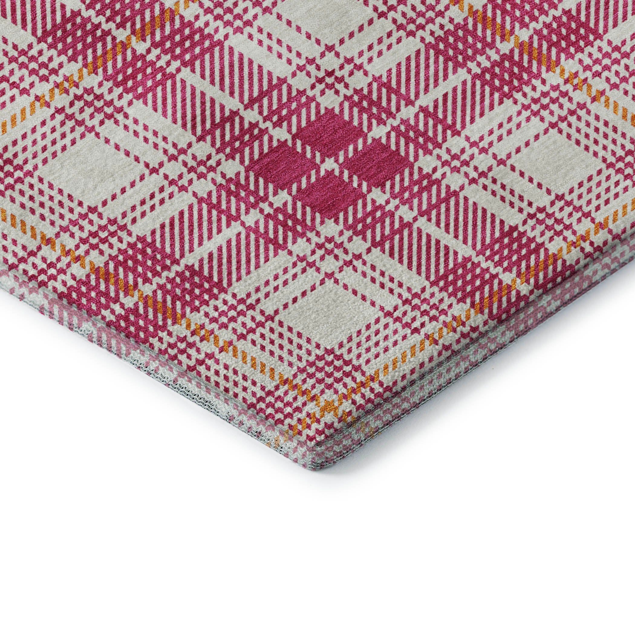 Budapest Machine Washable Transitional Blush Pink Rug 1'8" x 2'6" #shape_Rectangle
