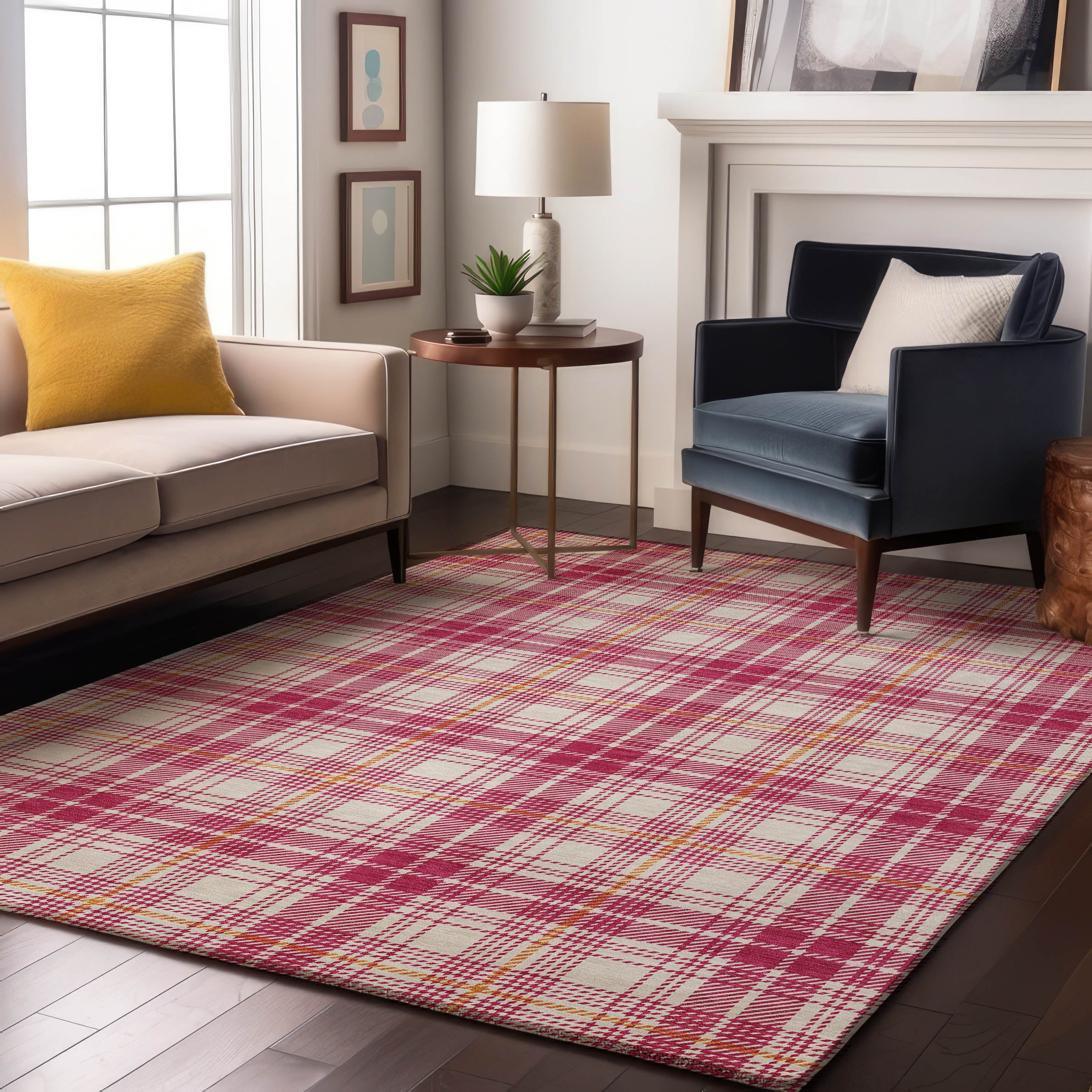 Budapest Machine Washable Transitional Blush Pink Rug 2'6" x 3'10" #shape_Rectangle