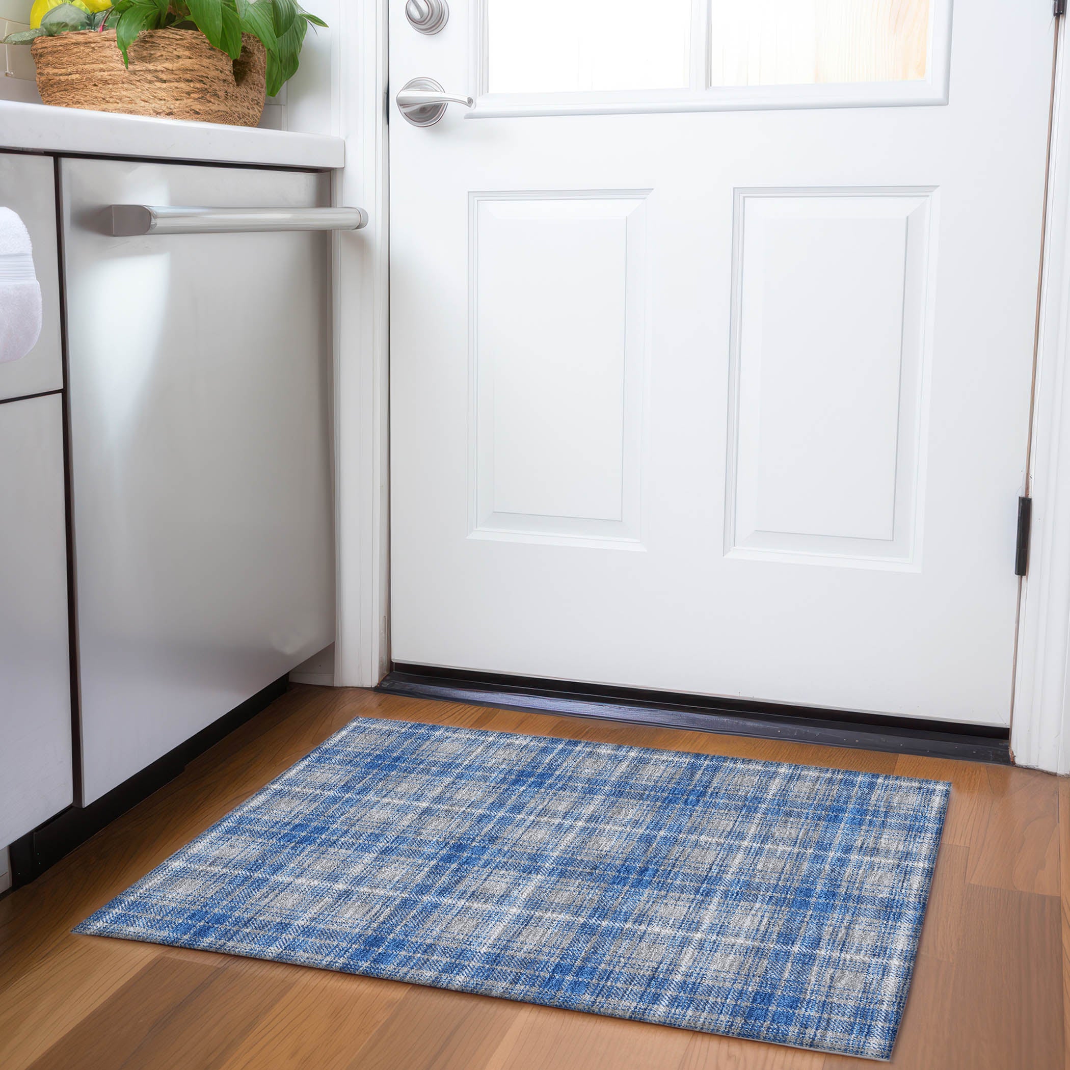 Budapest Machine Washable Transitional Gray Rug 1'8" x 2'6" #shape_Rectangle