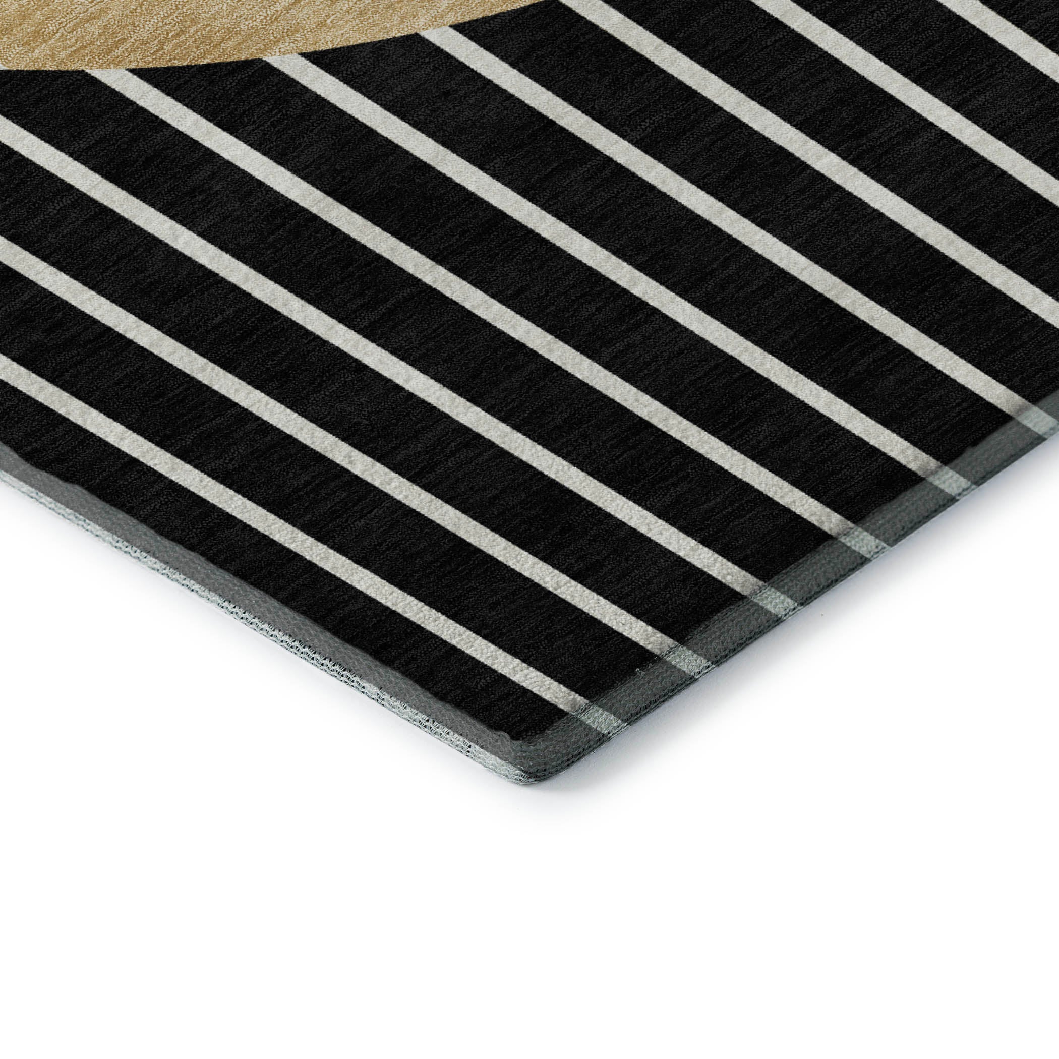 Sintra Machine Washable Transitional Black Rug 1'8" x 2'6" #shape_Rectangle