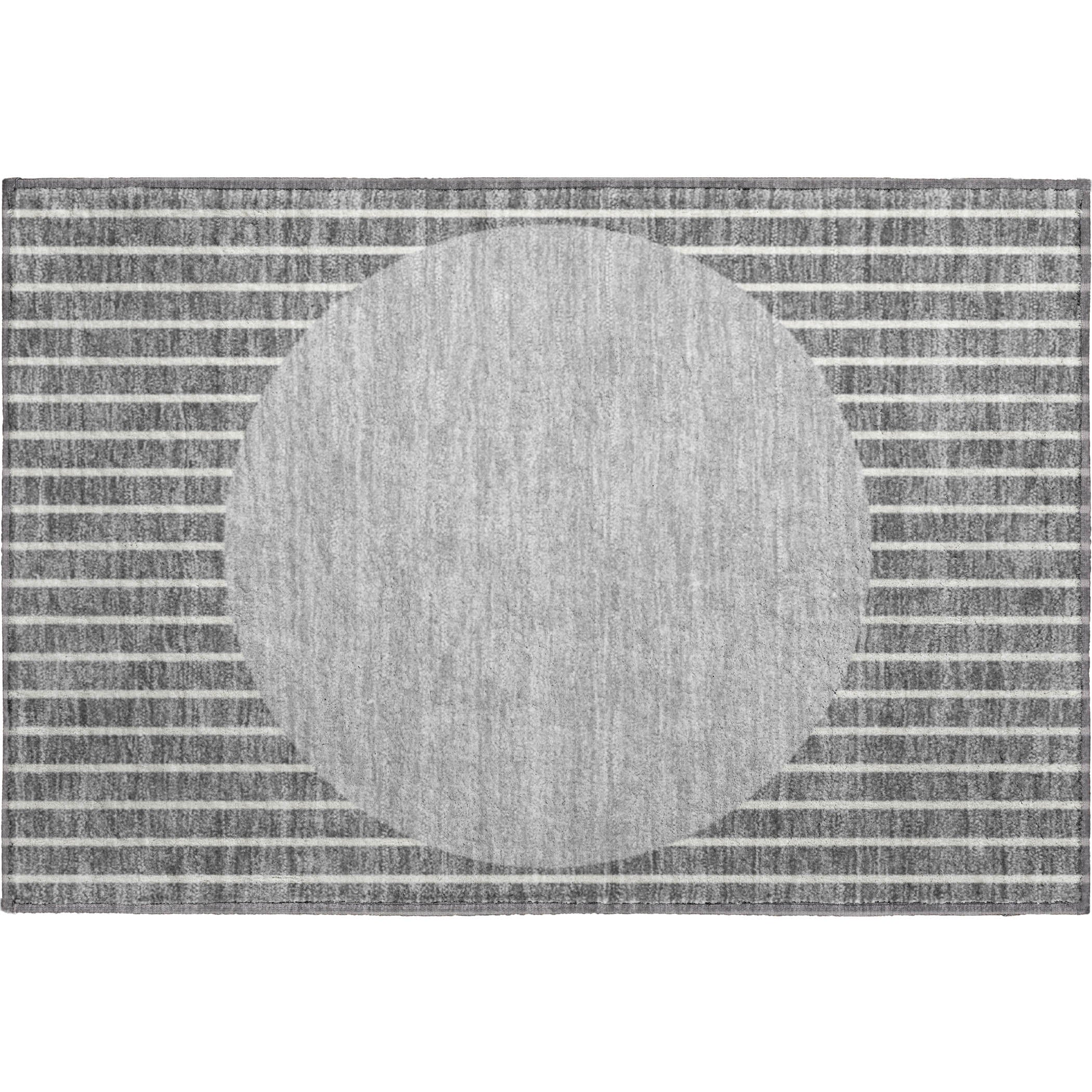 Sintra Machine Washable Transitional Gray Rug 1'8" x 2'6" #shape_Rectangle