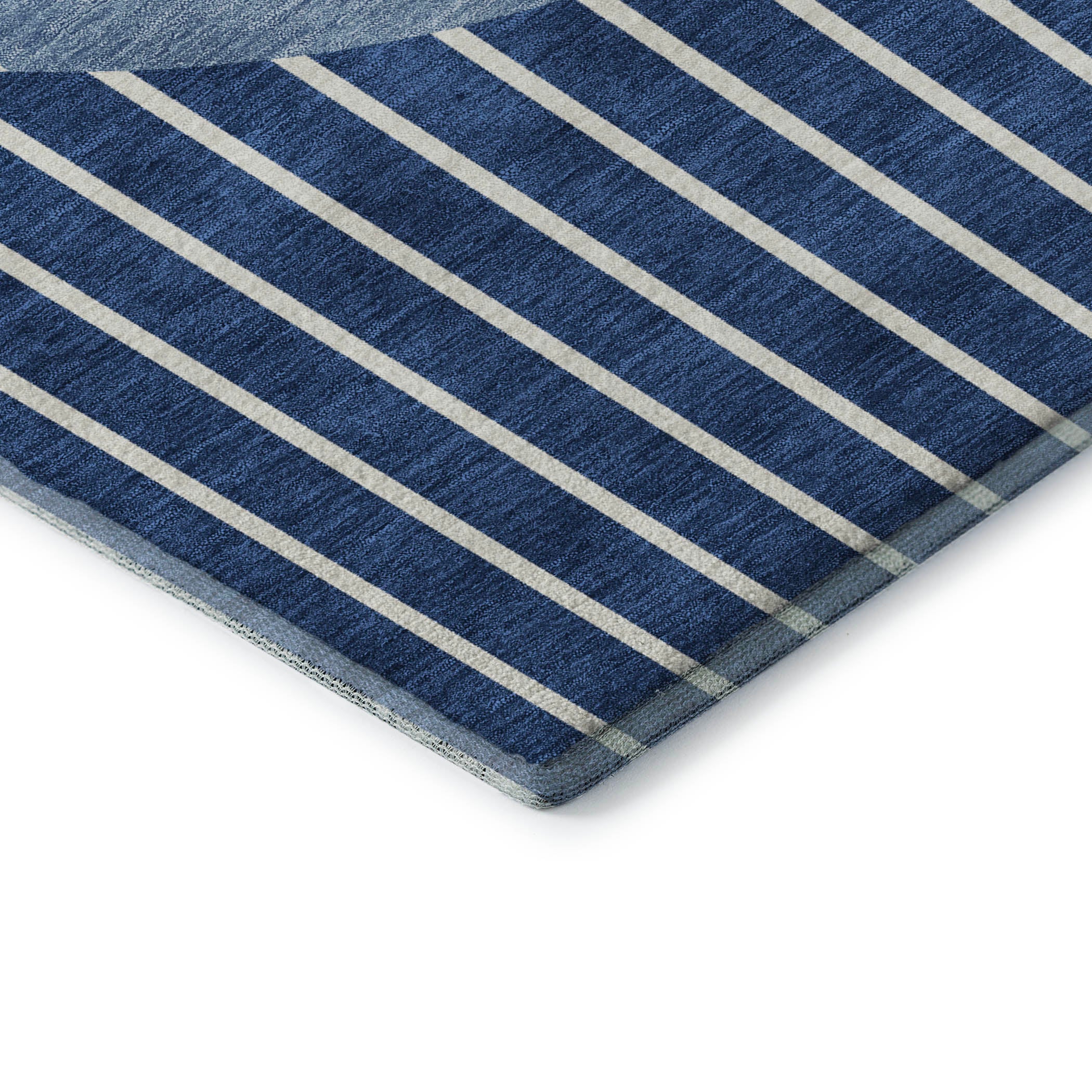 Sintra Machine Washable Transitional Navy Blue Rug 1'8" x 2'6" #shape_Rectangle