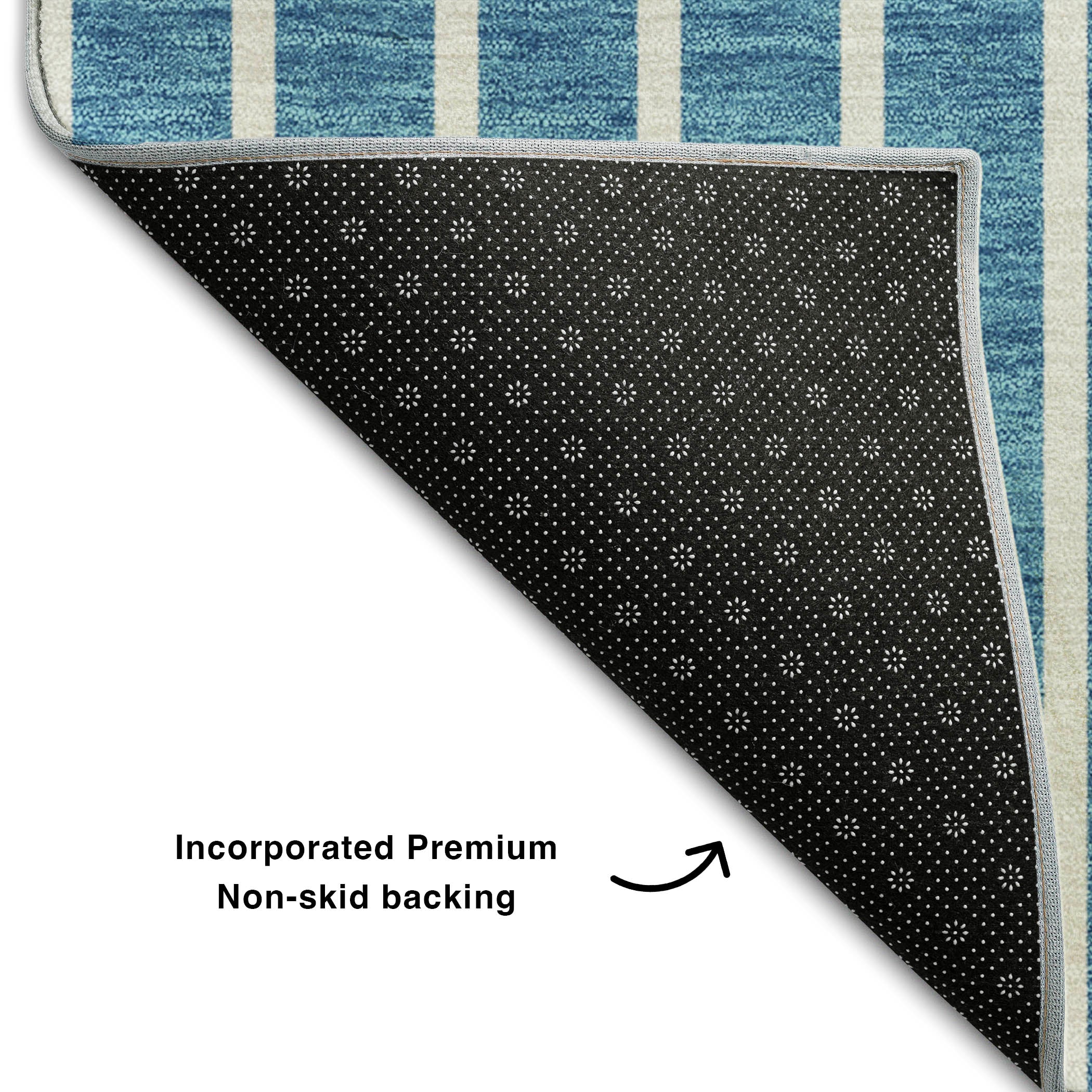 Sintra Machine Washable Transitional Teal Rug 1'8" x 2'6" #shape_Rectangle