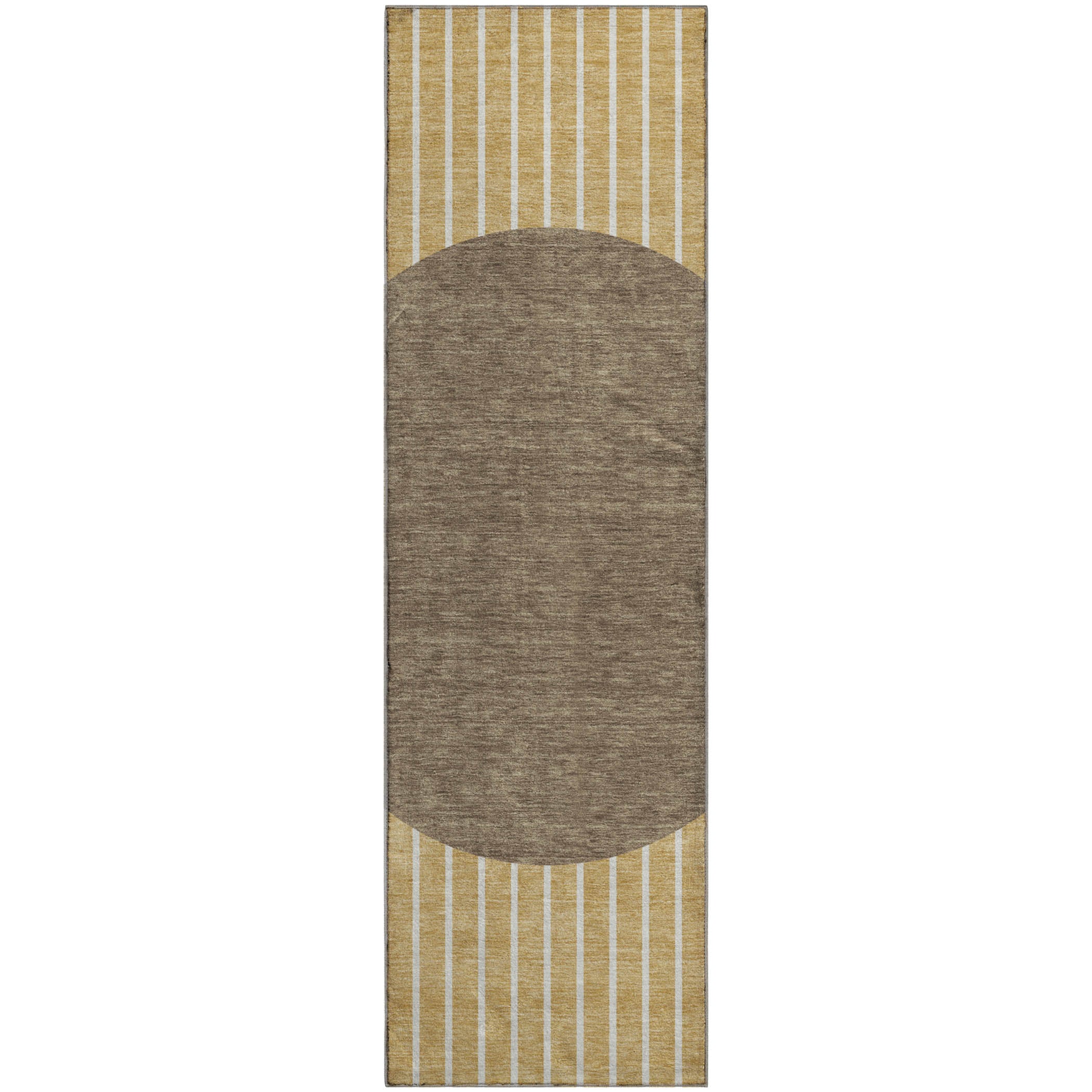 Sintra Machine Washable Transitional Wheat Gold Rug 2'3" x 7'6" #shape_Runner