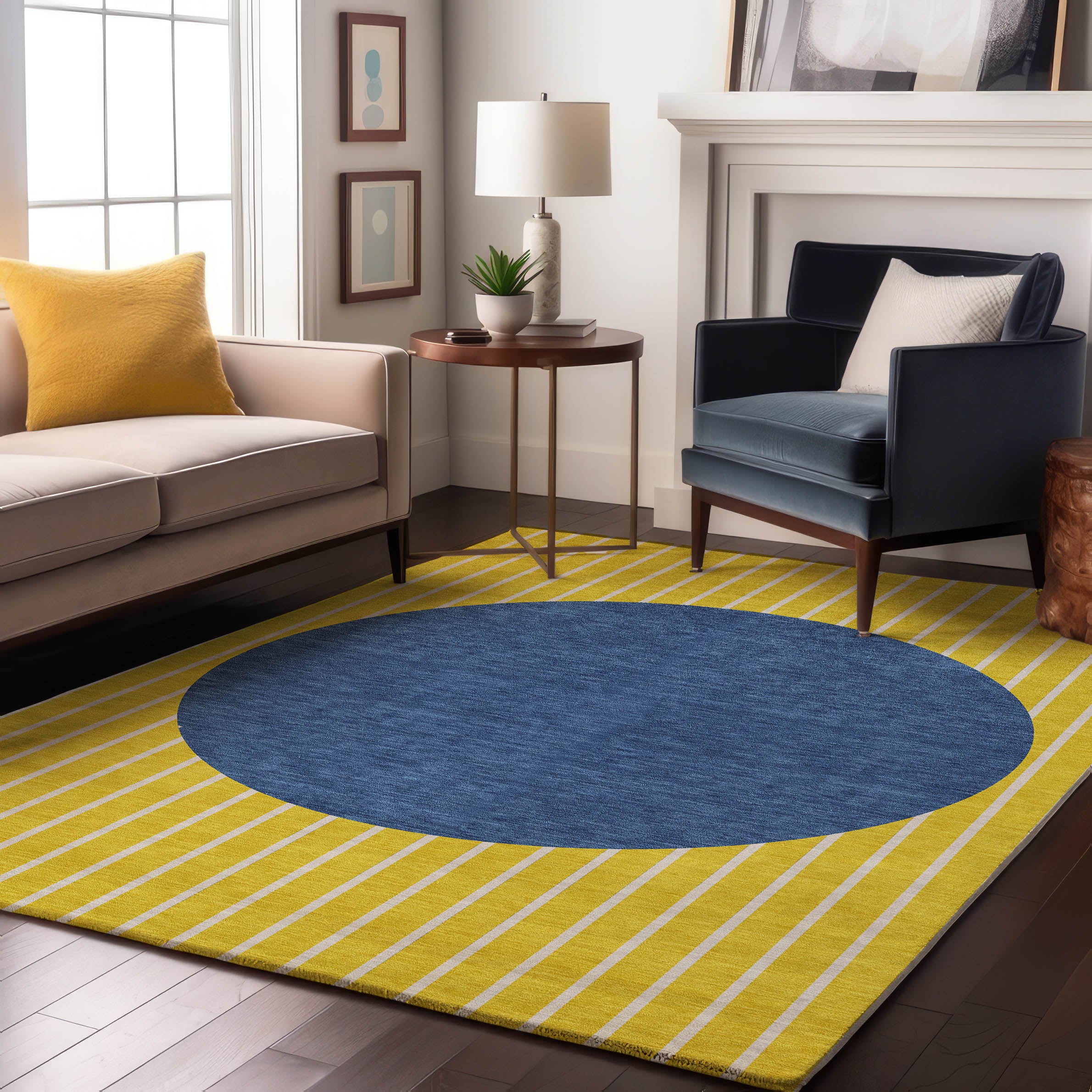 Sintra Machine Washable Transitional Yellow Gold Rug 2'6" x 3'10" #shape_Rectangle