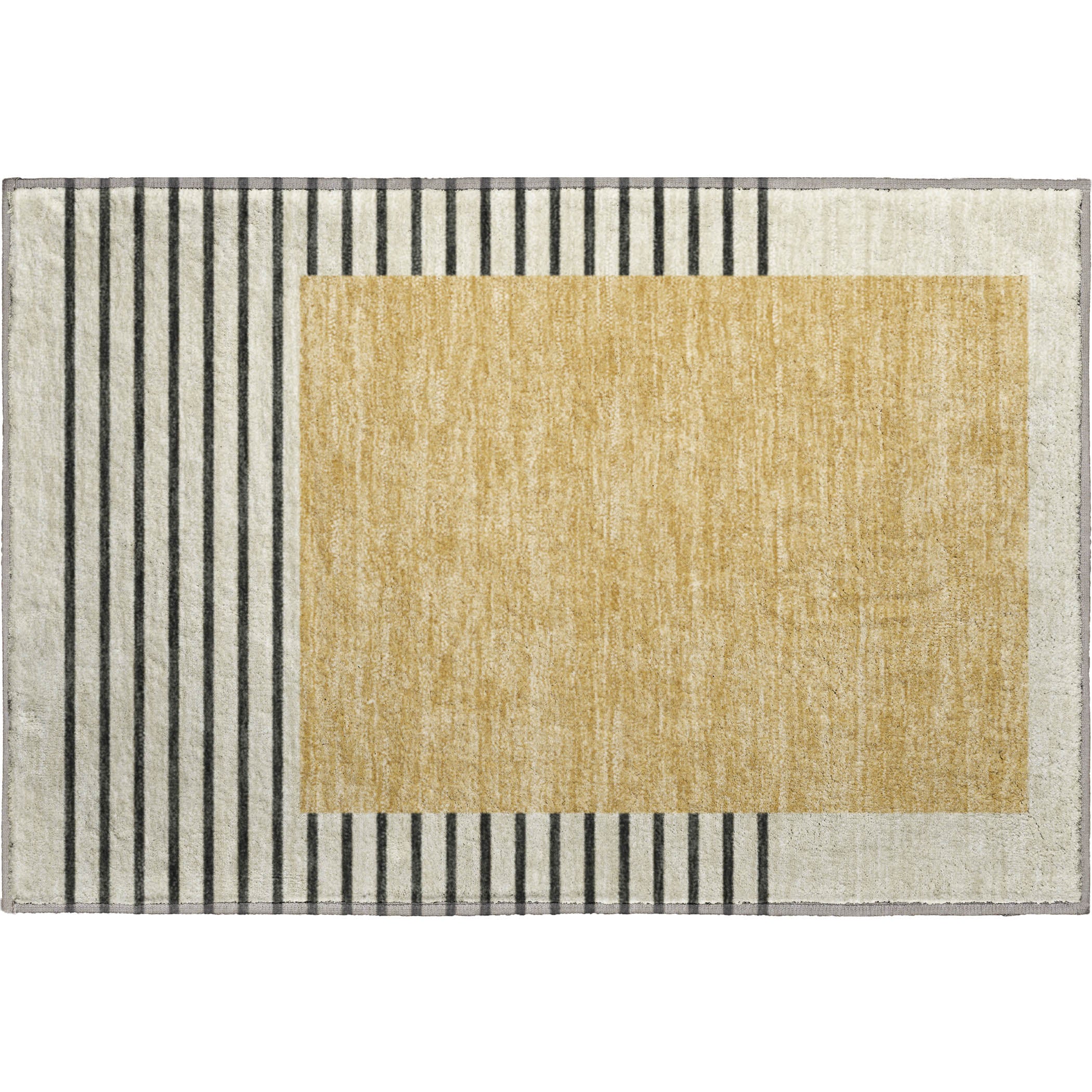 Baku Machine Washable Transitional Gold Rug 1'8" x 2'6" #shape_Rectangle