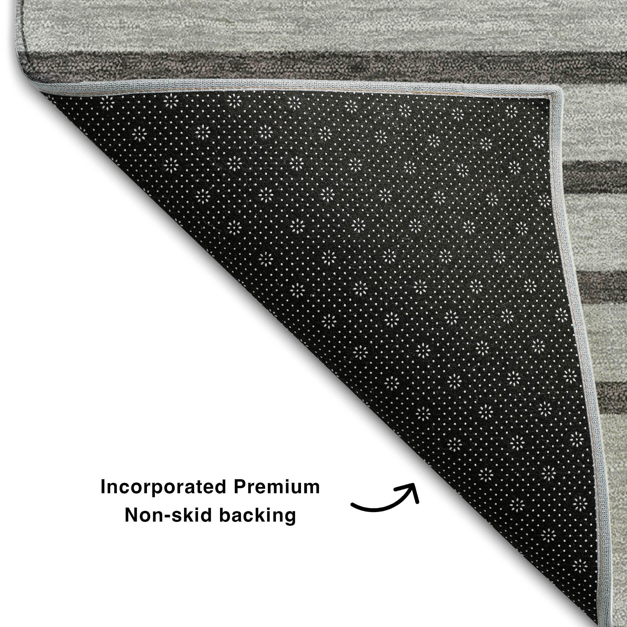 Baku Machine Washable Transitional Gray Rug 1'8" x 2'6" #shape_Rectangle