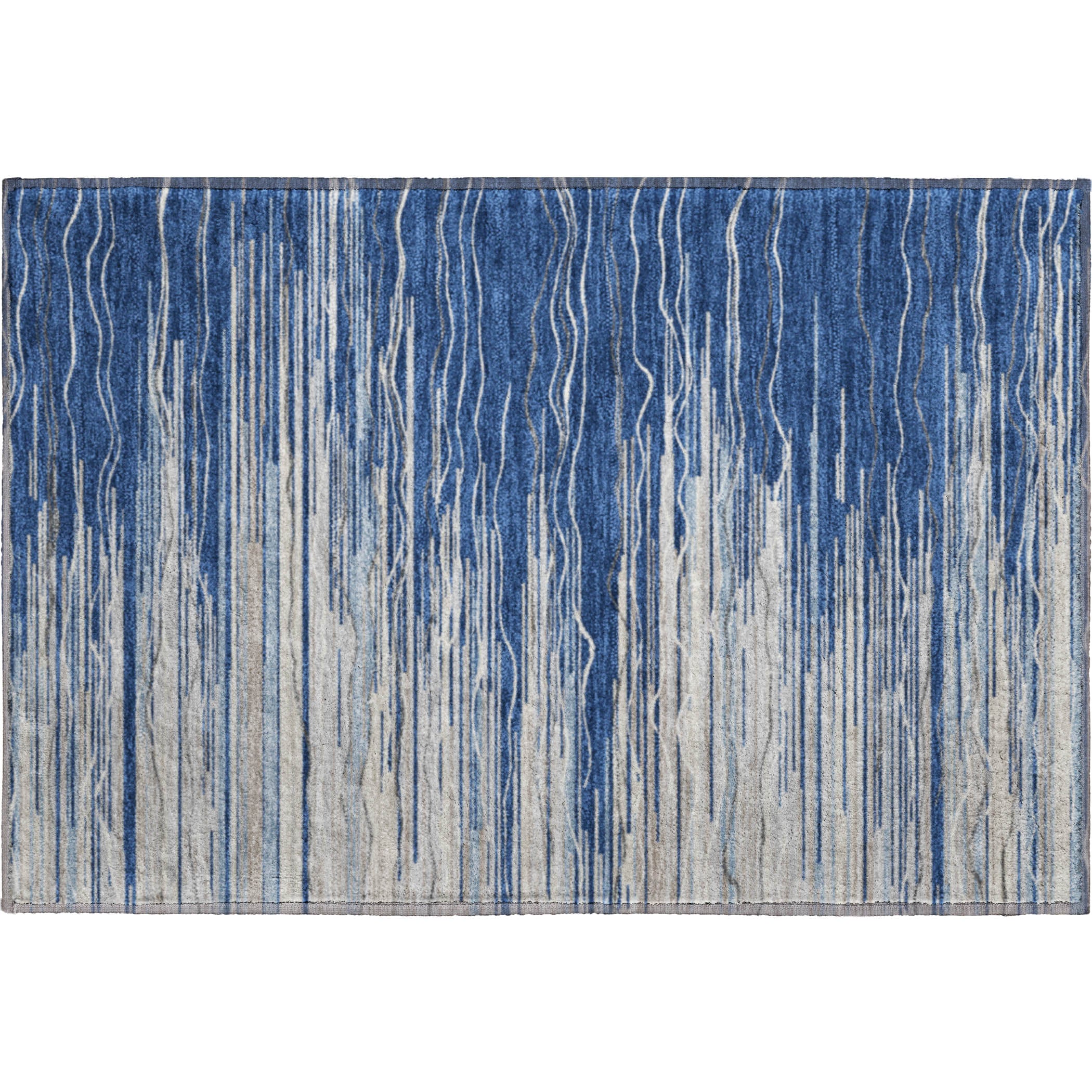 Jaipur Machine Washable Transitional Navy Blue Rug 1'8" x 2'6" #shape_Rectangle