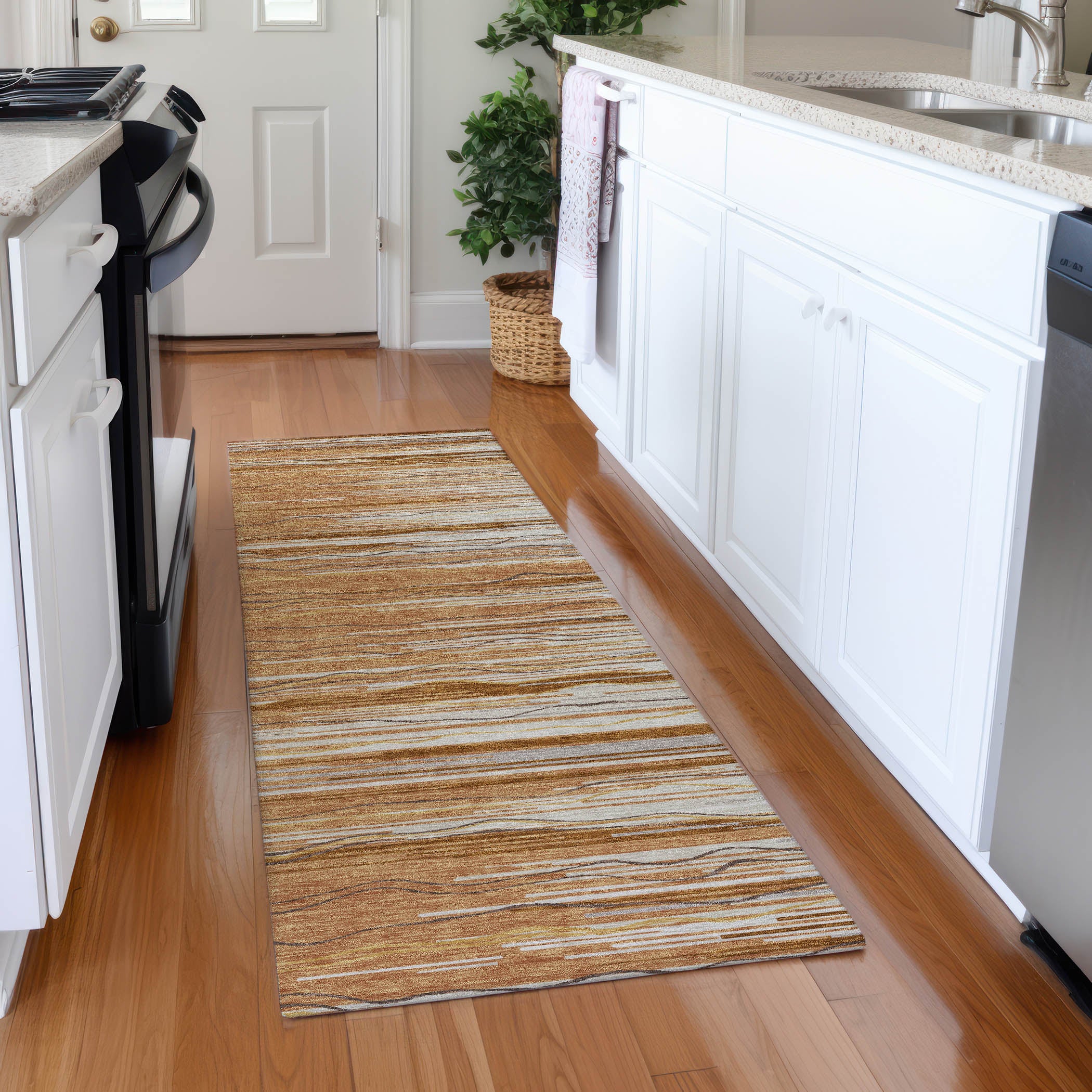 Jaipur Machine Washable Transitional Paprika Orange Rug 2'3" x 7'6" #shape_Runner