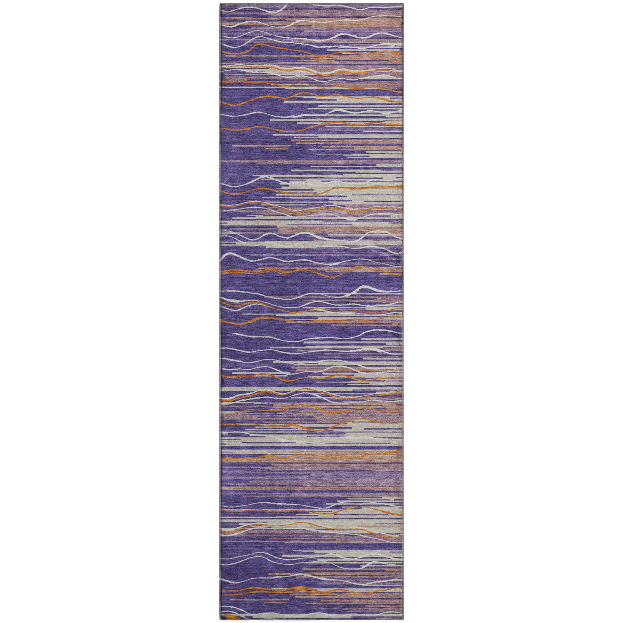 Jaipur Machine Washable Transitional Purple Rug 2'3" x 7'6" #shape_Runner