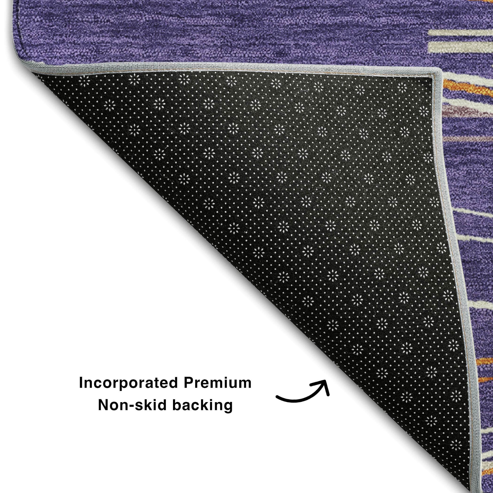 Jaipur Machine Washable Transitional Purple Rug 1'8" x 2'6" #shape_Rectangle