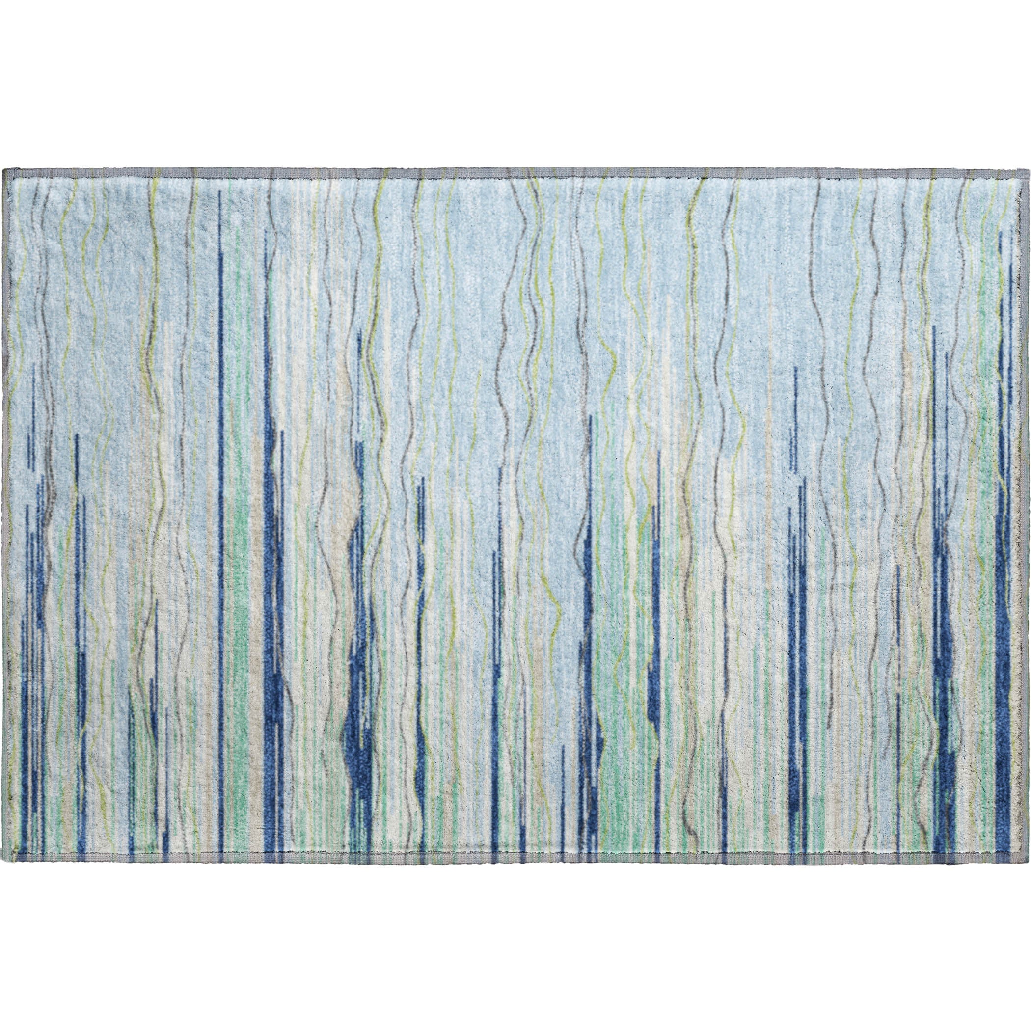 Jaipur Machine Washable Transitional Sky Blue Rug 1'8" x 2'6" #shape_Rectangle