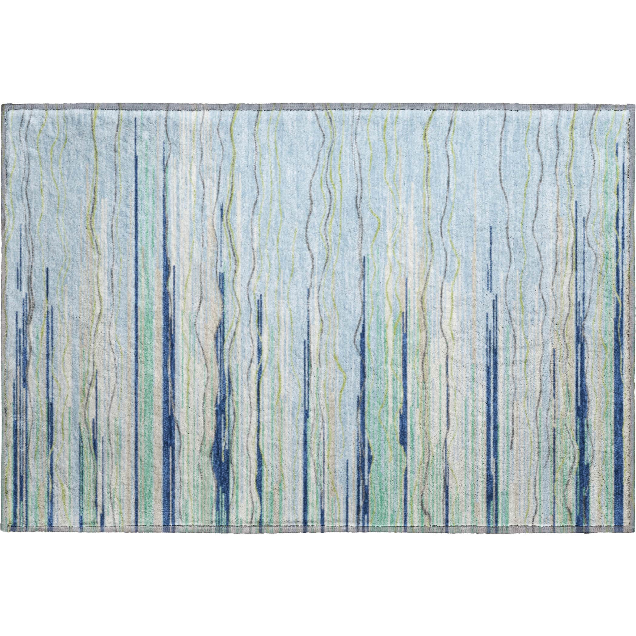 Jaipur Machine Washable Transitional Sky Blue Rug 1'8" x 2'6" #shape_Rectangle