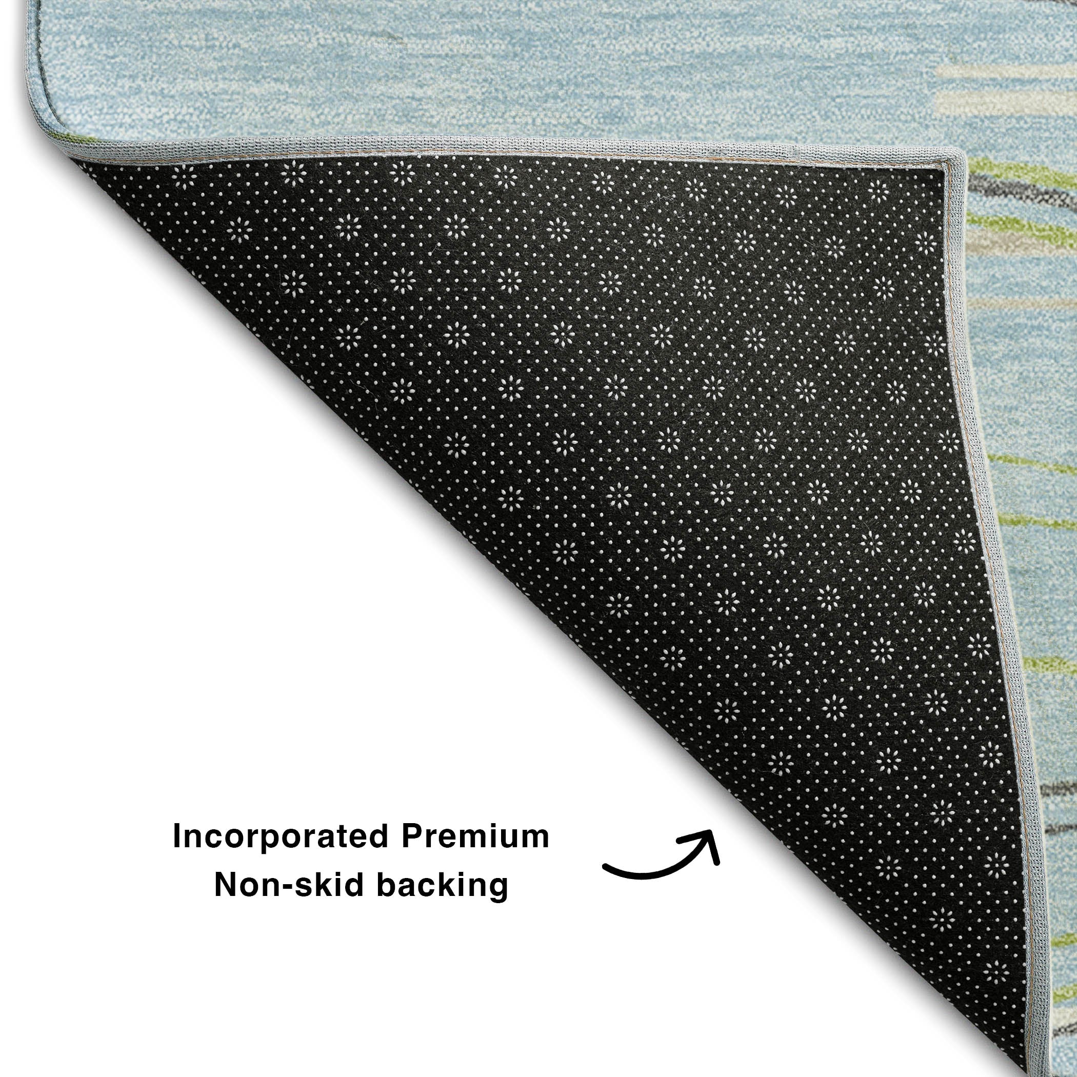 Jaipur Machine Washable Transitional Sky Blue Rug 1'8" x 2'6" #shape_Rectangle