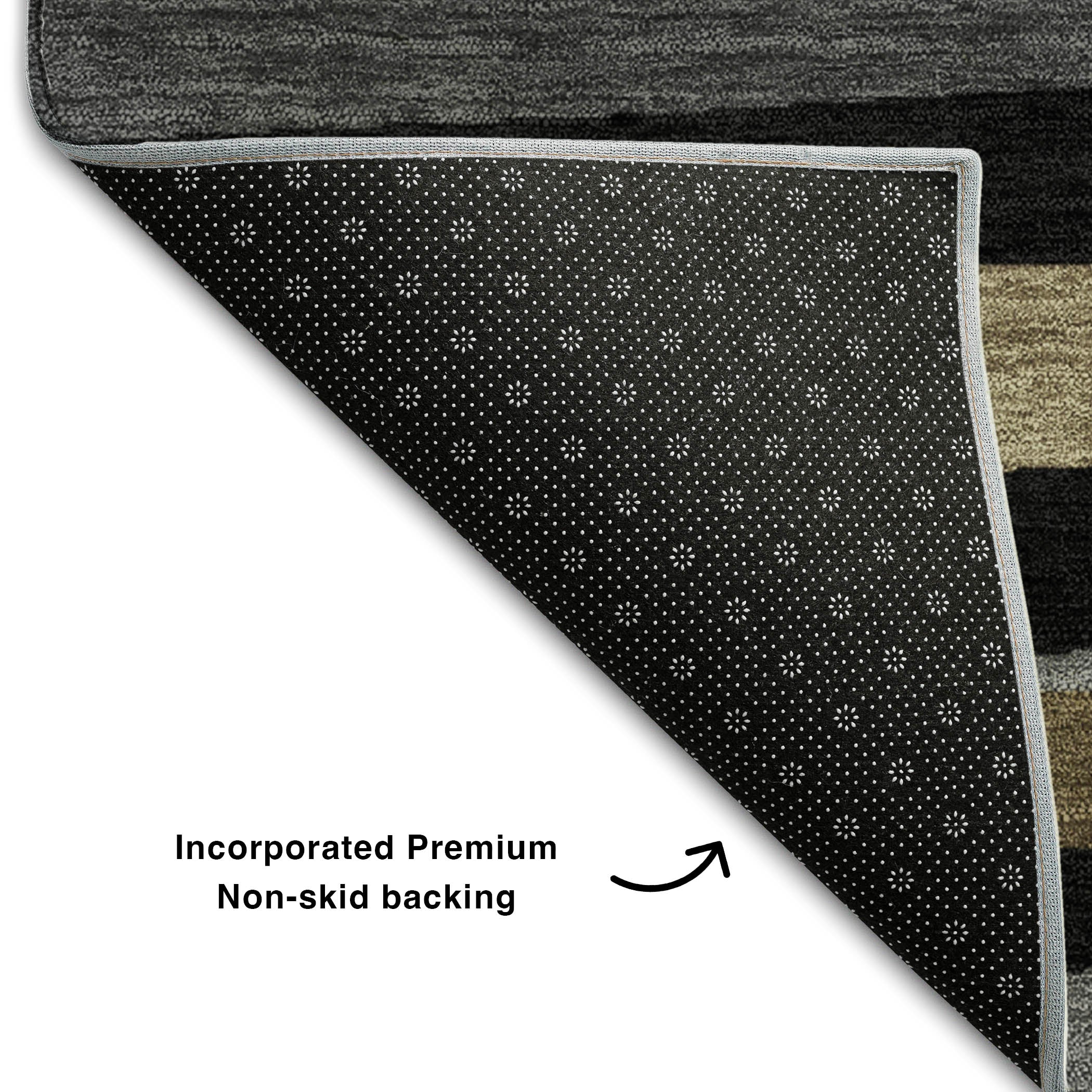 Tallinn Machine Washable Transitional Black Rug 1'8" x 2'6" #shape_Rectangle