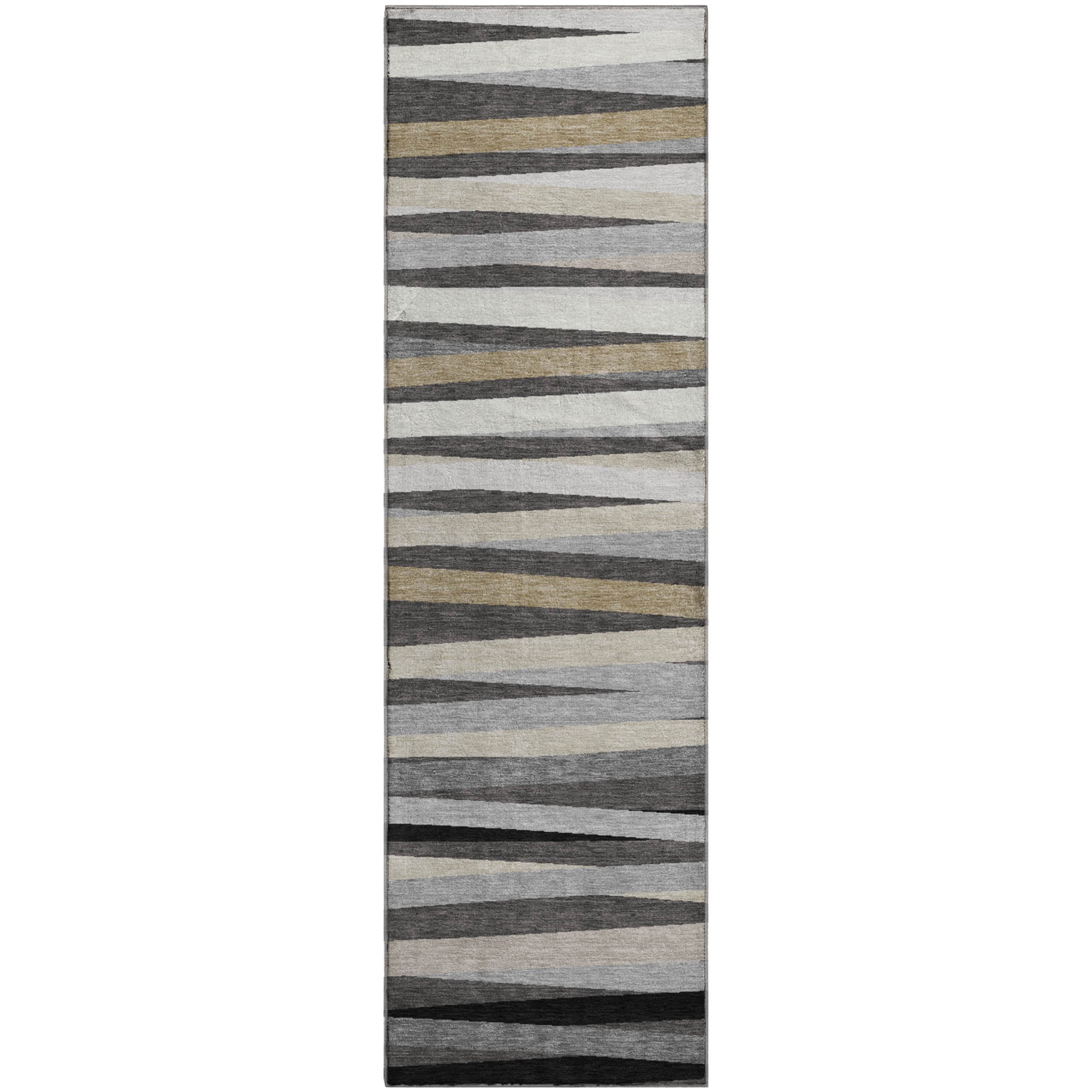 Tallinn Machine Washable Transitional Gray Rug 2'3" x 7'6" #shape_Runner