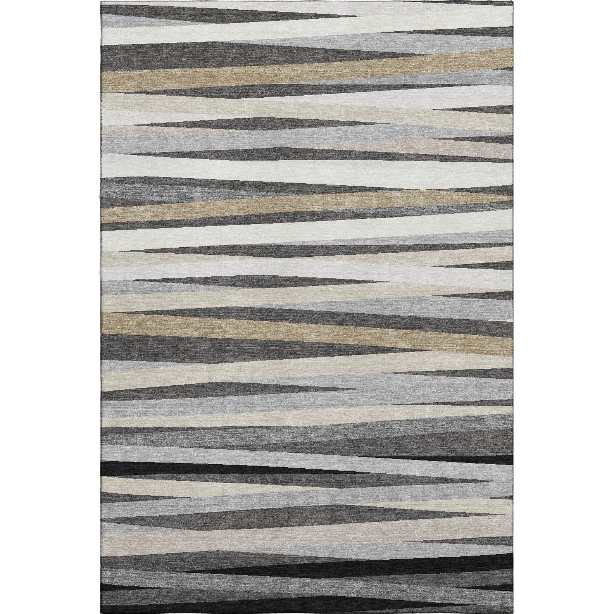 Tallinn Machine Washable Transitional Gray Rug 2'6" x 3'10" #shape_Rectangle