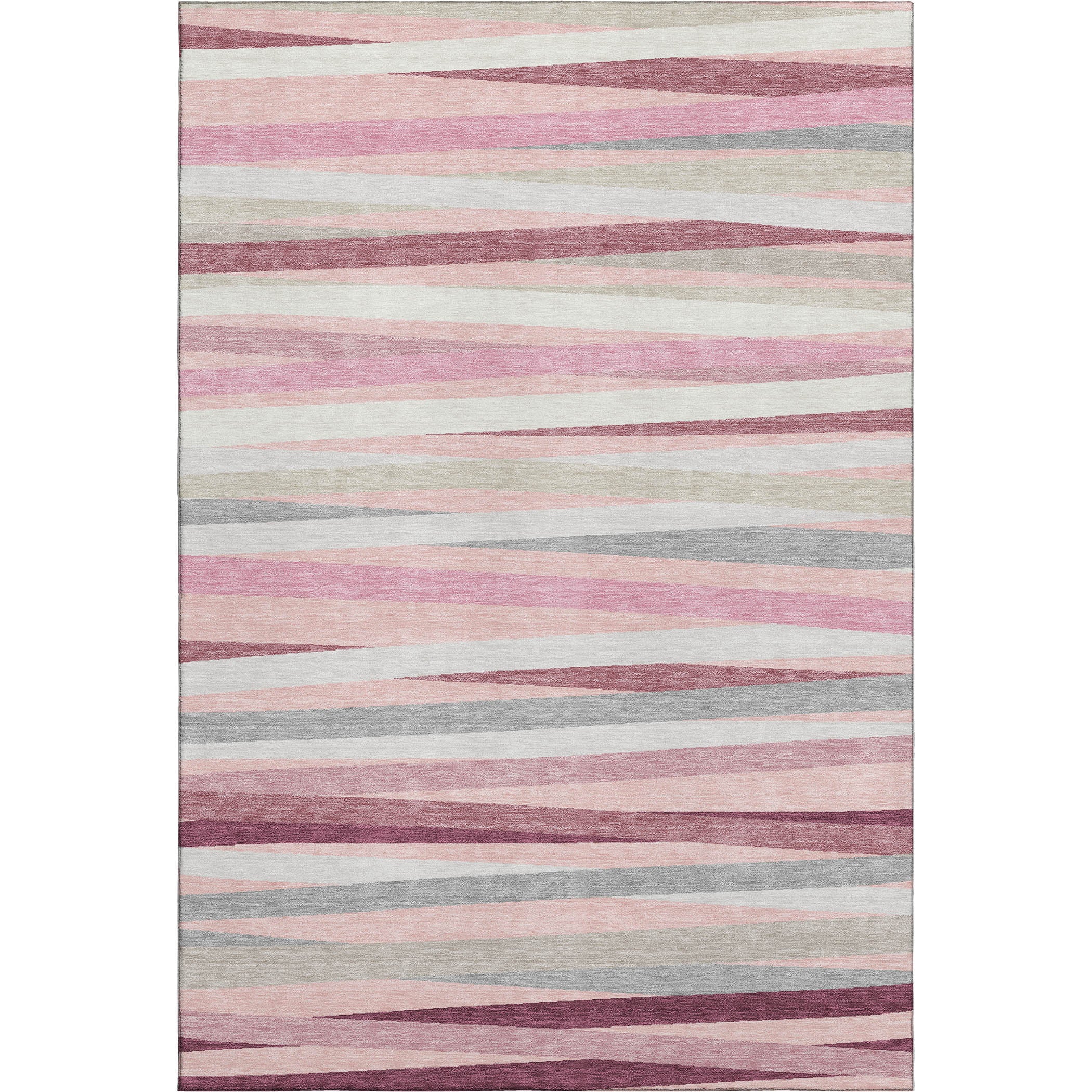 Tallinn Machine Washable Transitional Pink Rug 2'6" x 3'10" #shape_Rectangle