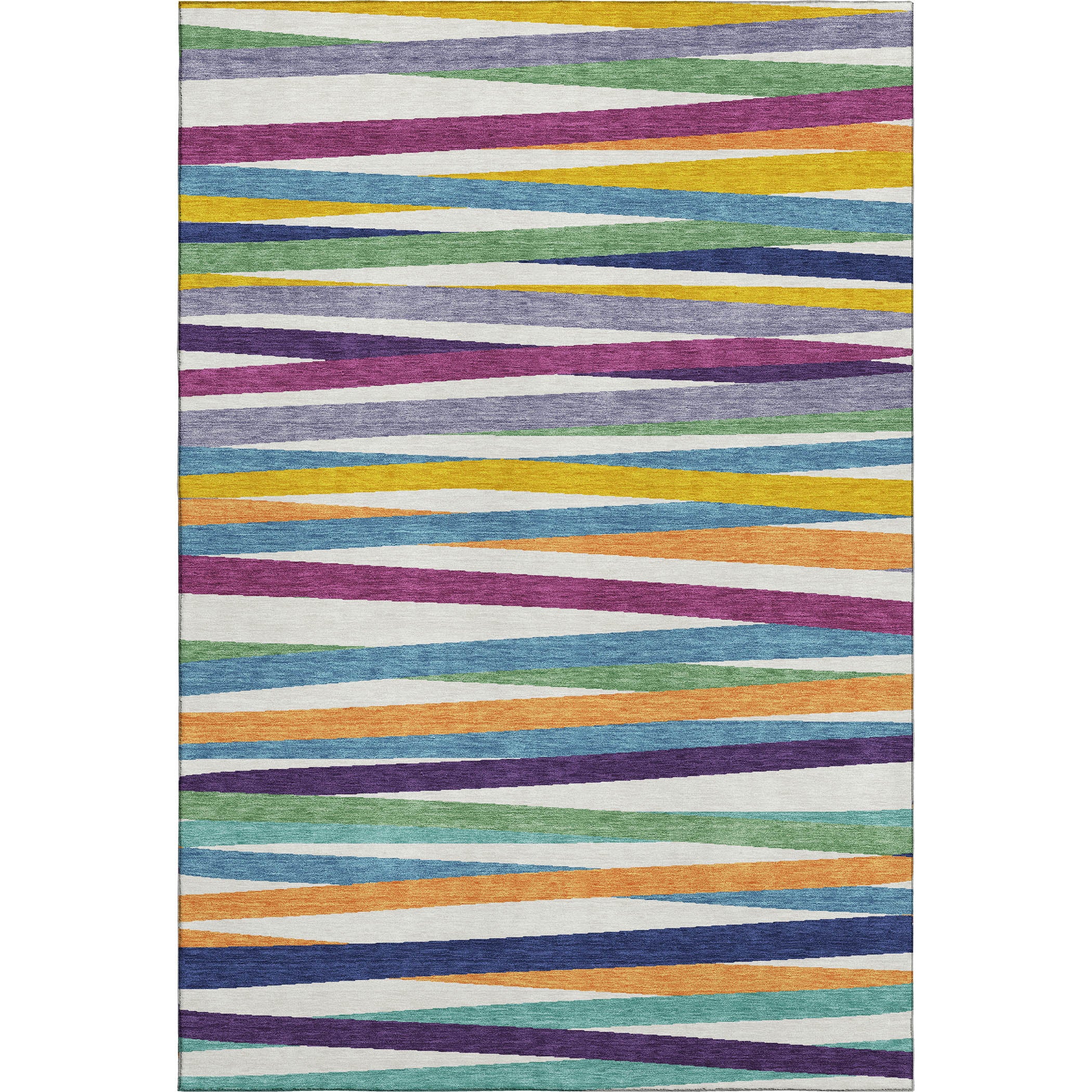 Tallinn Machine Washable Transitional White Ivory Rug 2'6" x 3'10" #shape_Rectangle