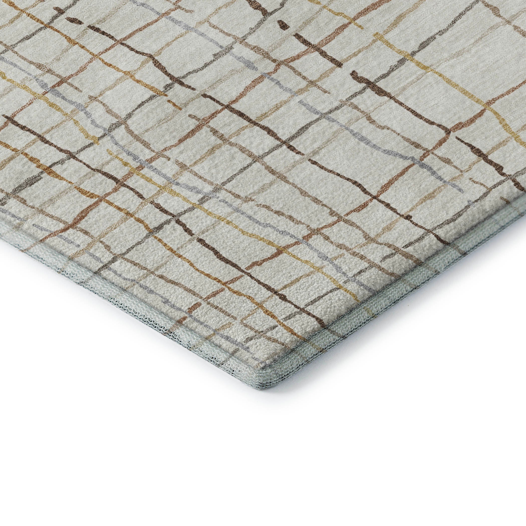 Baku Machine Washable Transitional Ivory Rug 1'8" x 2'6" #shape_Rectangle