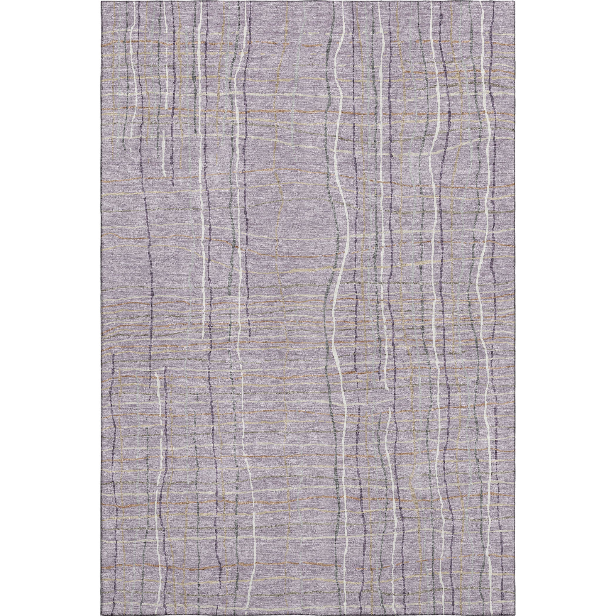 Baku Machine Washable Transitional Lavender Purple Rug 2'6" x 3'10" #shape_Rectangle