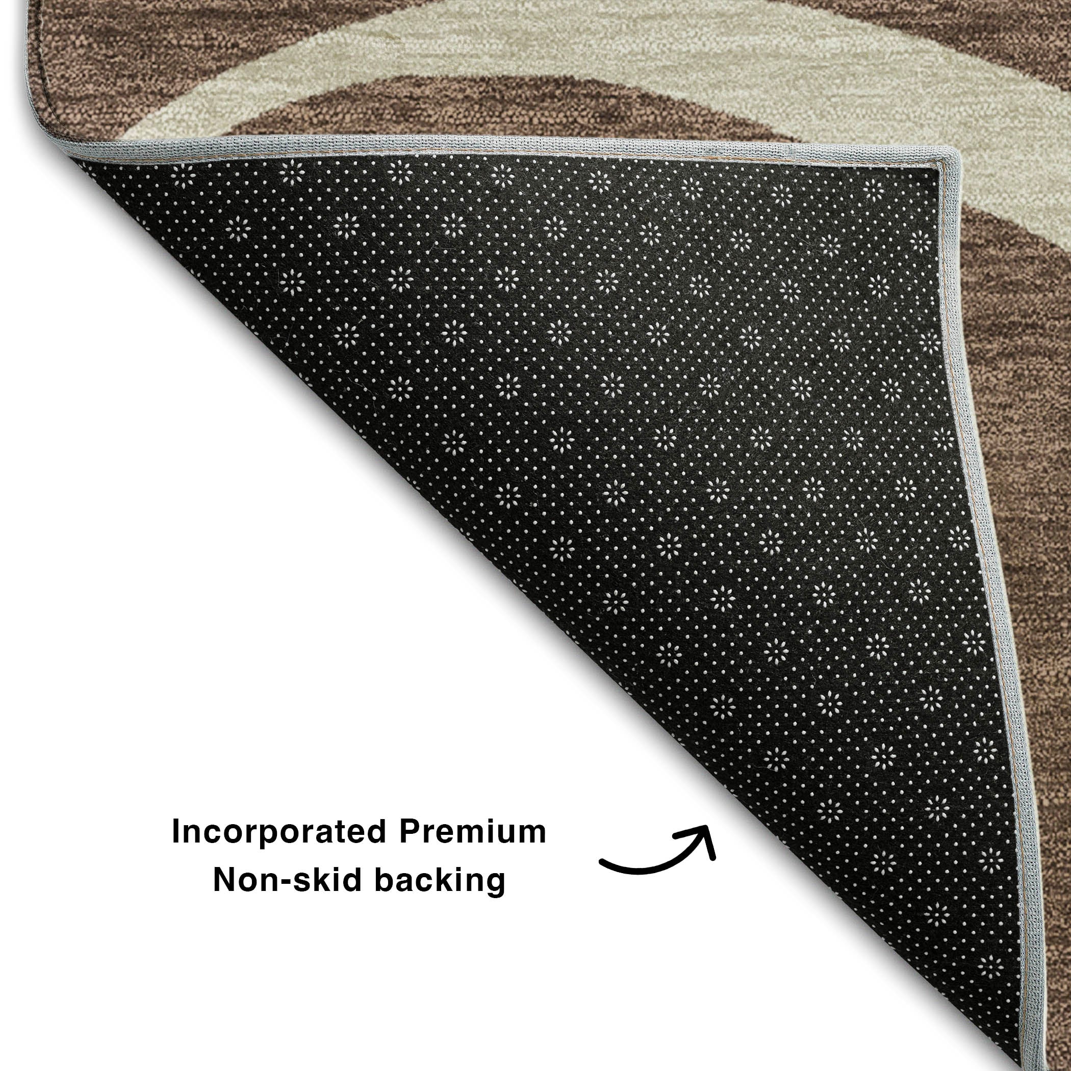 Dubrovnik Machine Washable Transitional Brown Rug 1'8" x 2'6" #shape_Rectangle