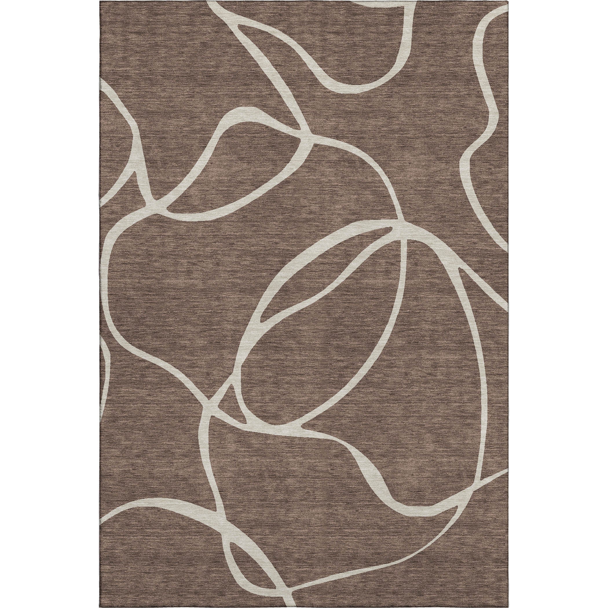 Dubrovnik Machine Washable Transitional Brown Rug 2'6" x 3'10" #shape_Rectangle