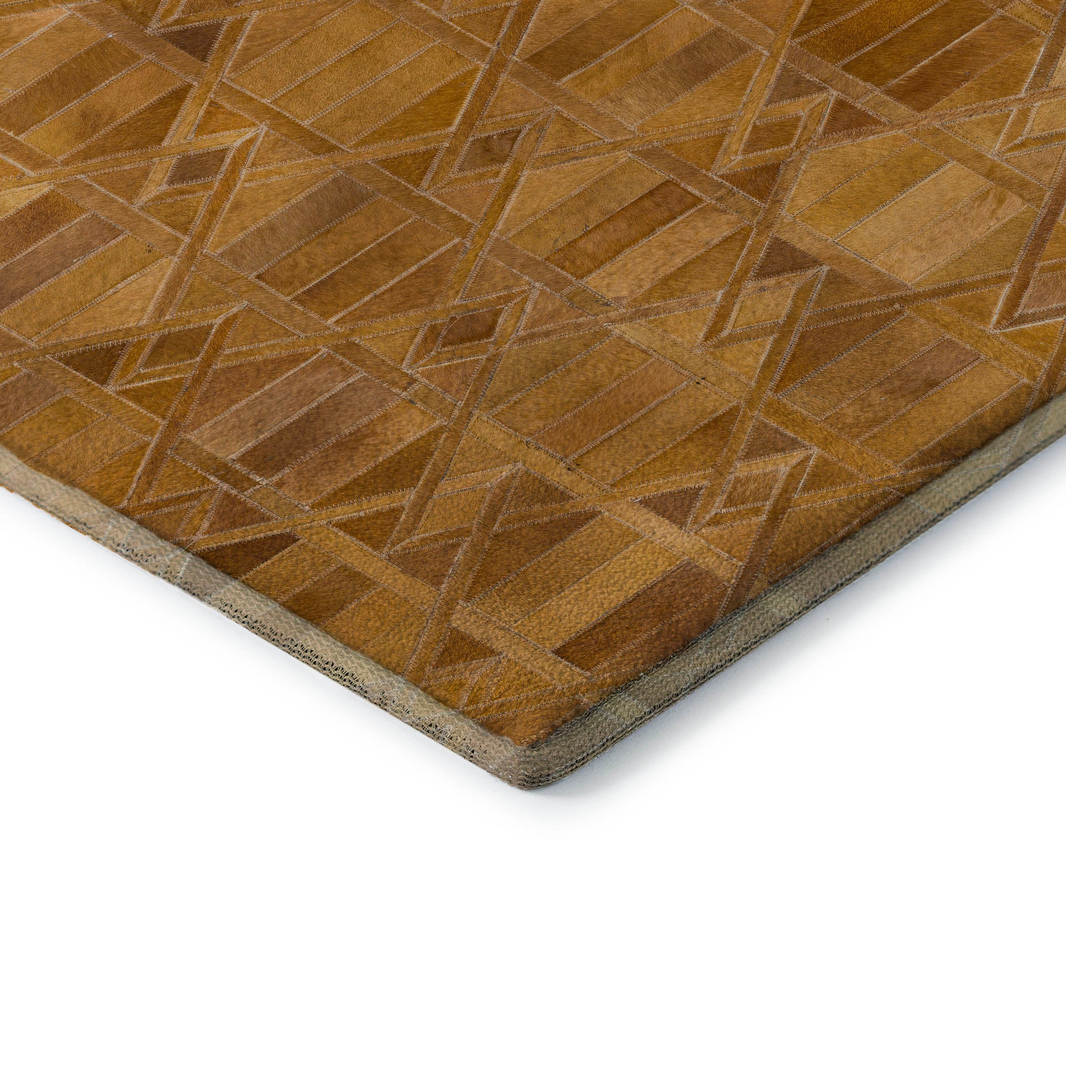 Siena Machine Washable Cowhide Brown Browns Rug 1'8" x 2'6" #shape_Rectangle