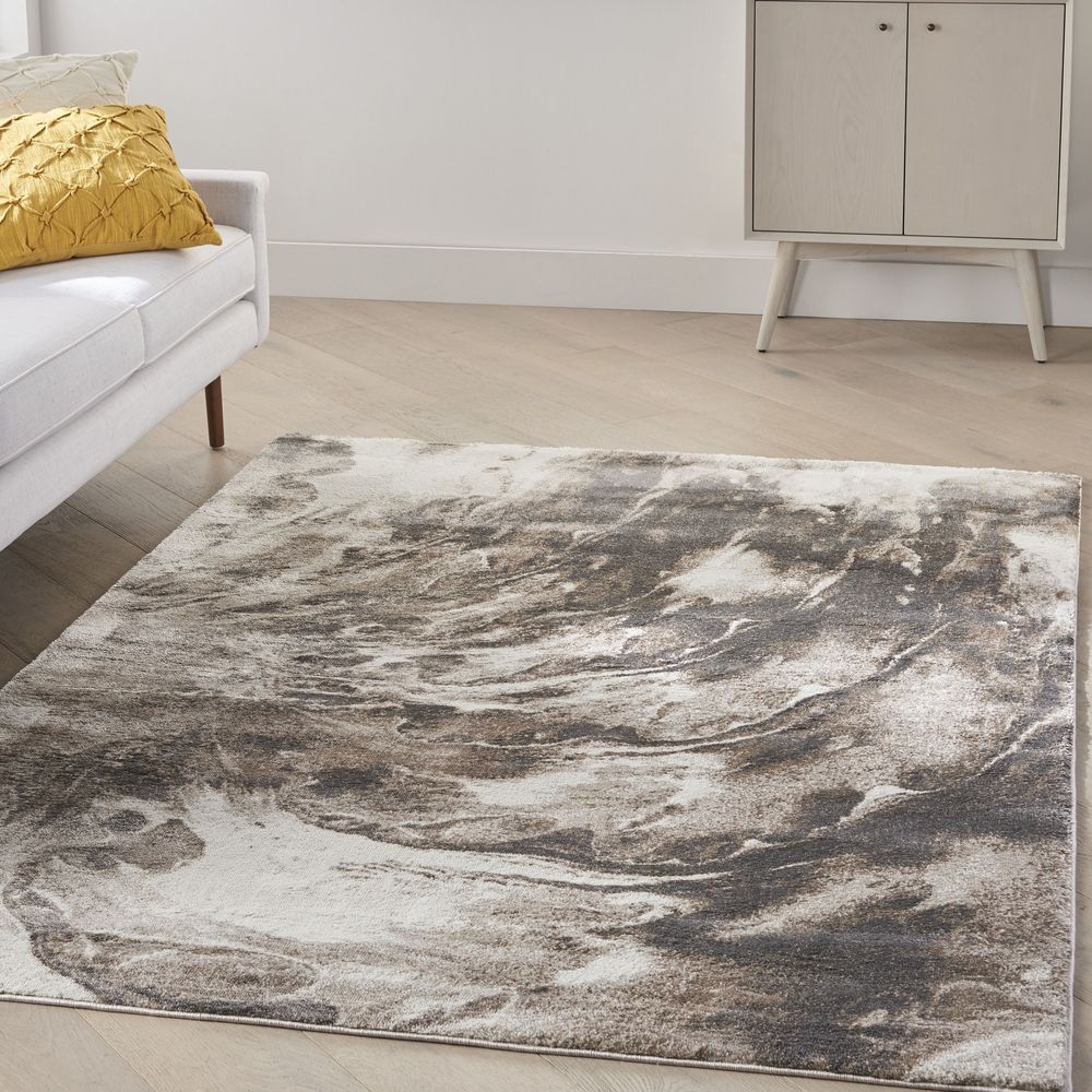 American Manor AMR03 Ivory Mocha Rug #color_ivory mocha